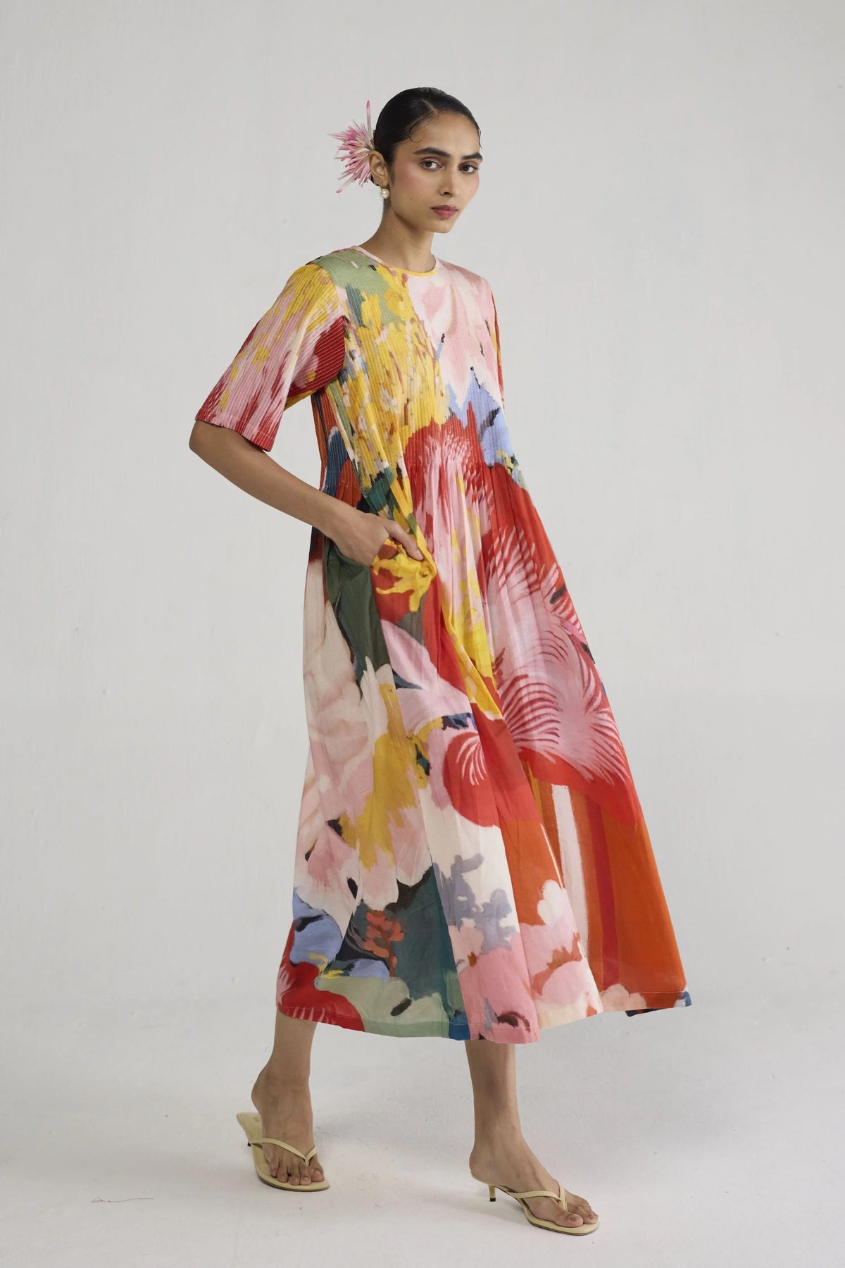 Obu Pintucks Dress
