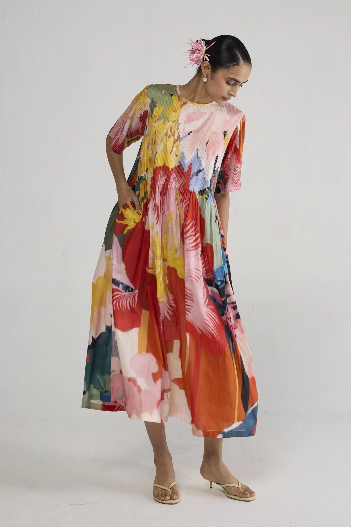Obu Pintucks Dress