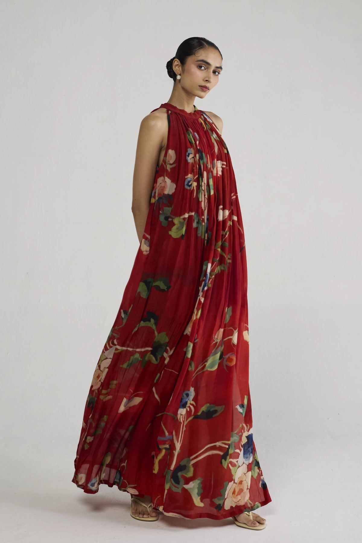 Bara Crepe Halterneck Dress