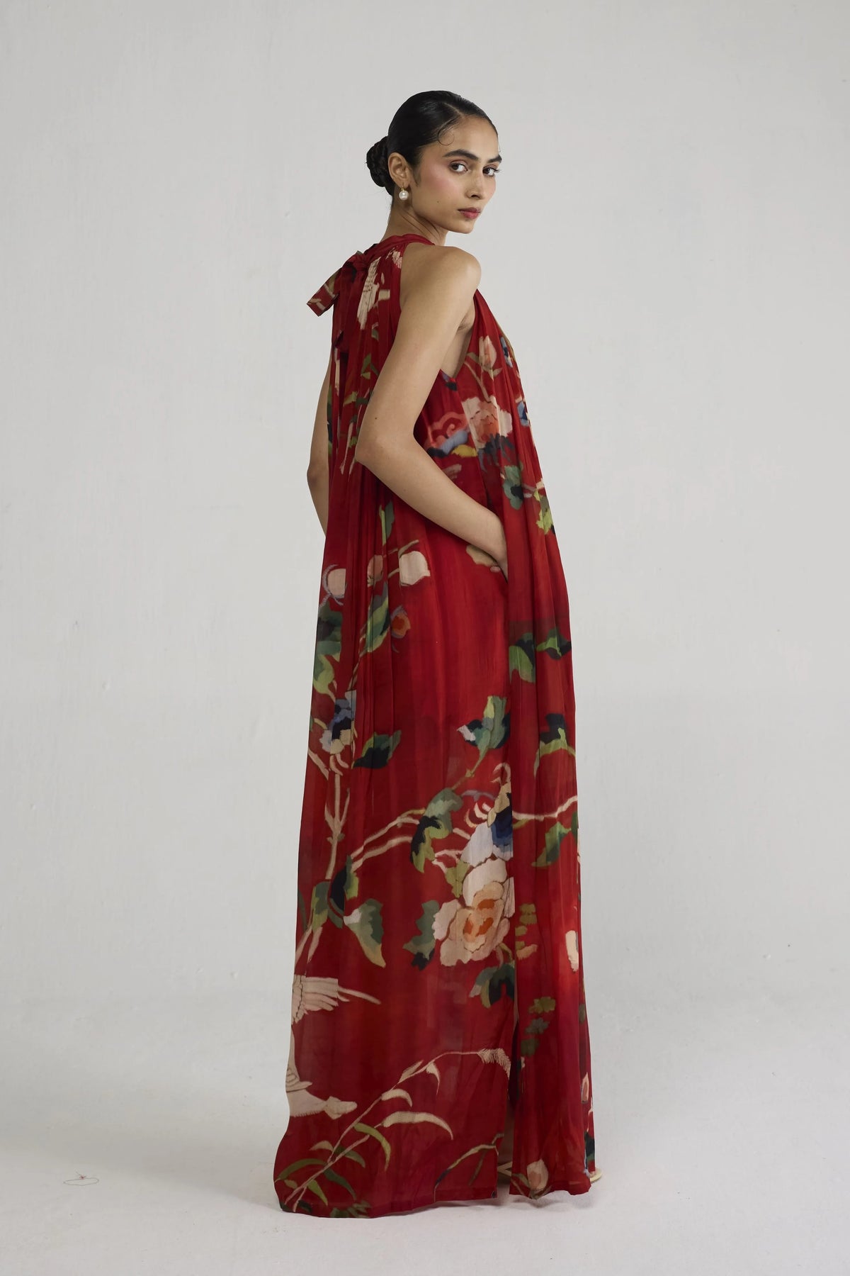 Bara Crepe Halterneck Dress