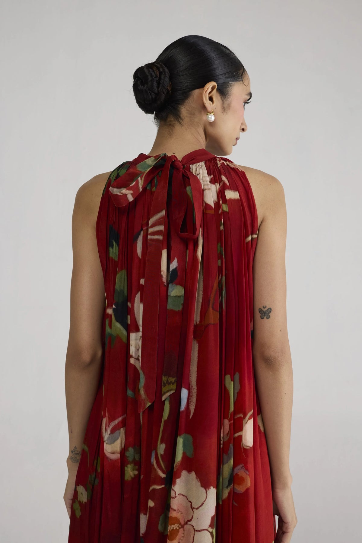 Bara Crepe Halterneck Dress