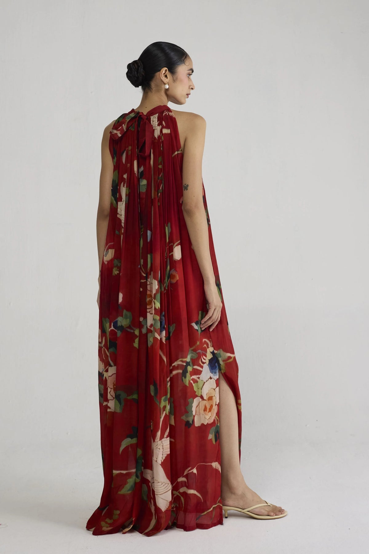 Bara Crepe Halterneck Dress