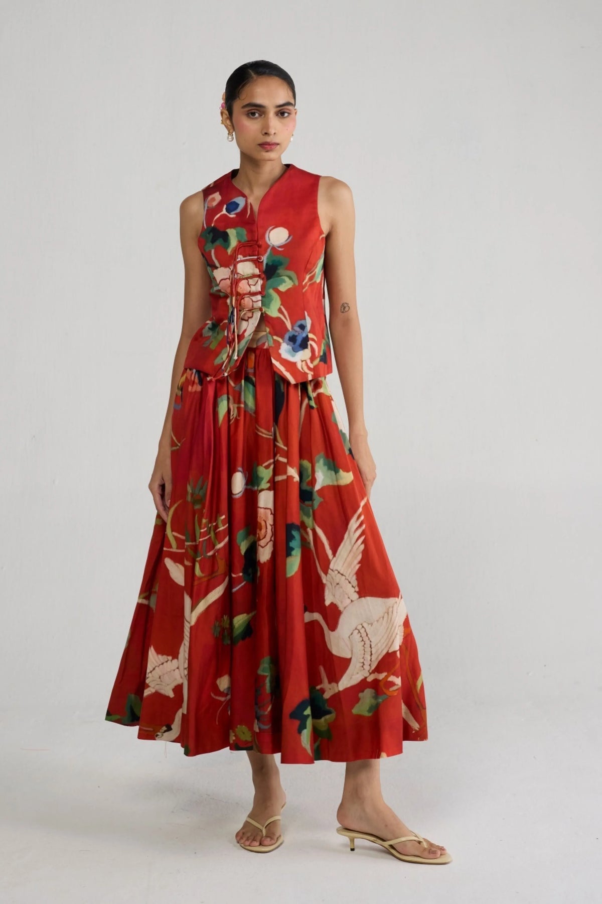 Bara Waistcoat & Skirt Set