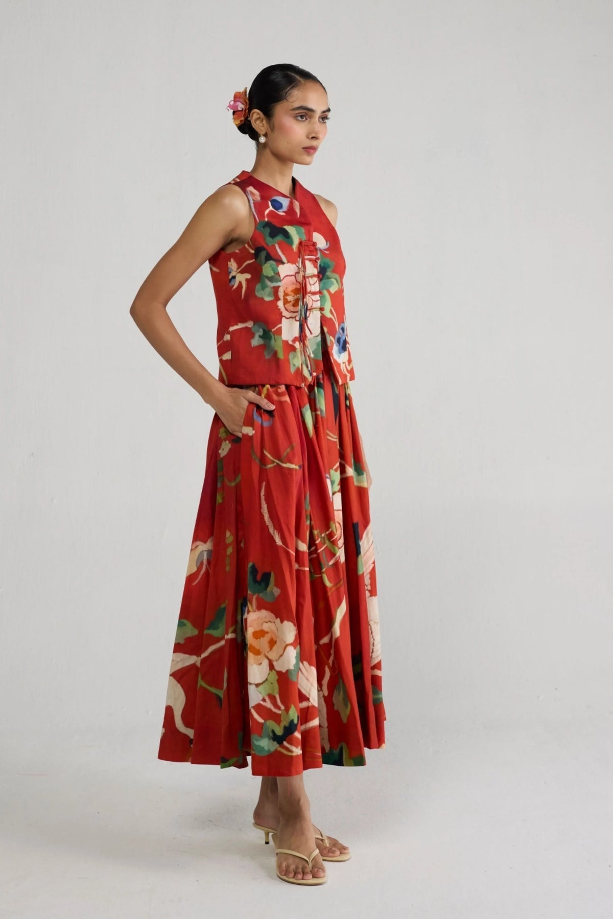 Bara Waistcoat & Skirt Set