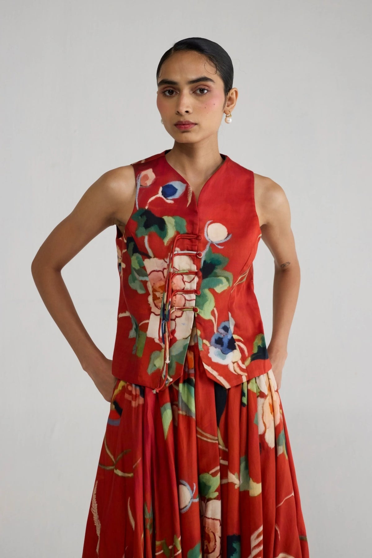 Bara Waistcoat & Skirt Set