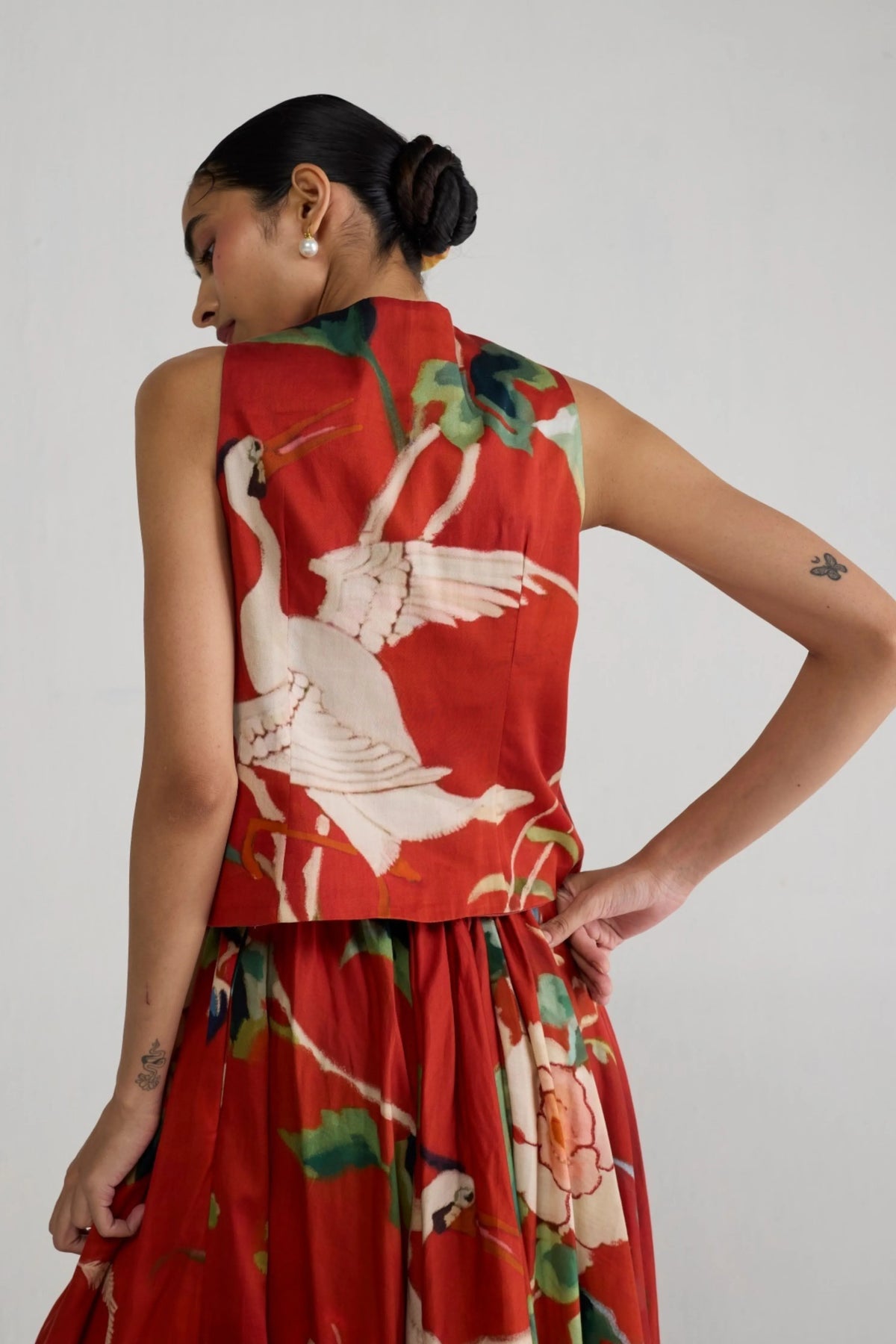 Bara Waistcoat & Skirt Set