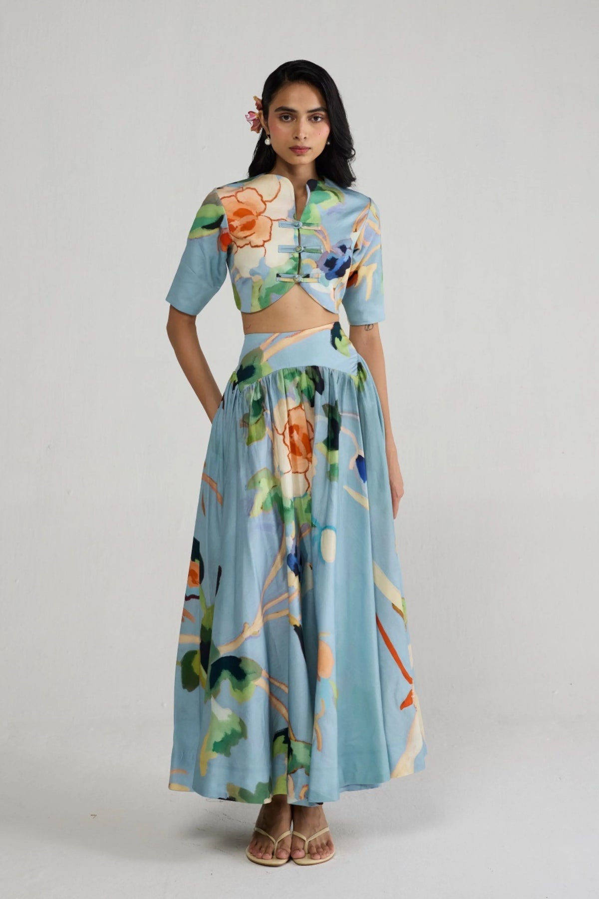 Asagao Blouse & Skirt Set