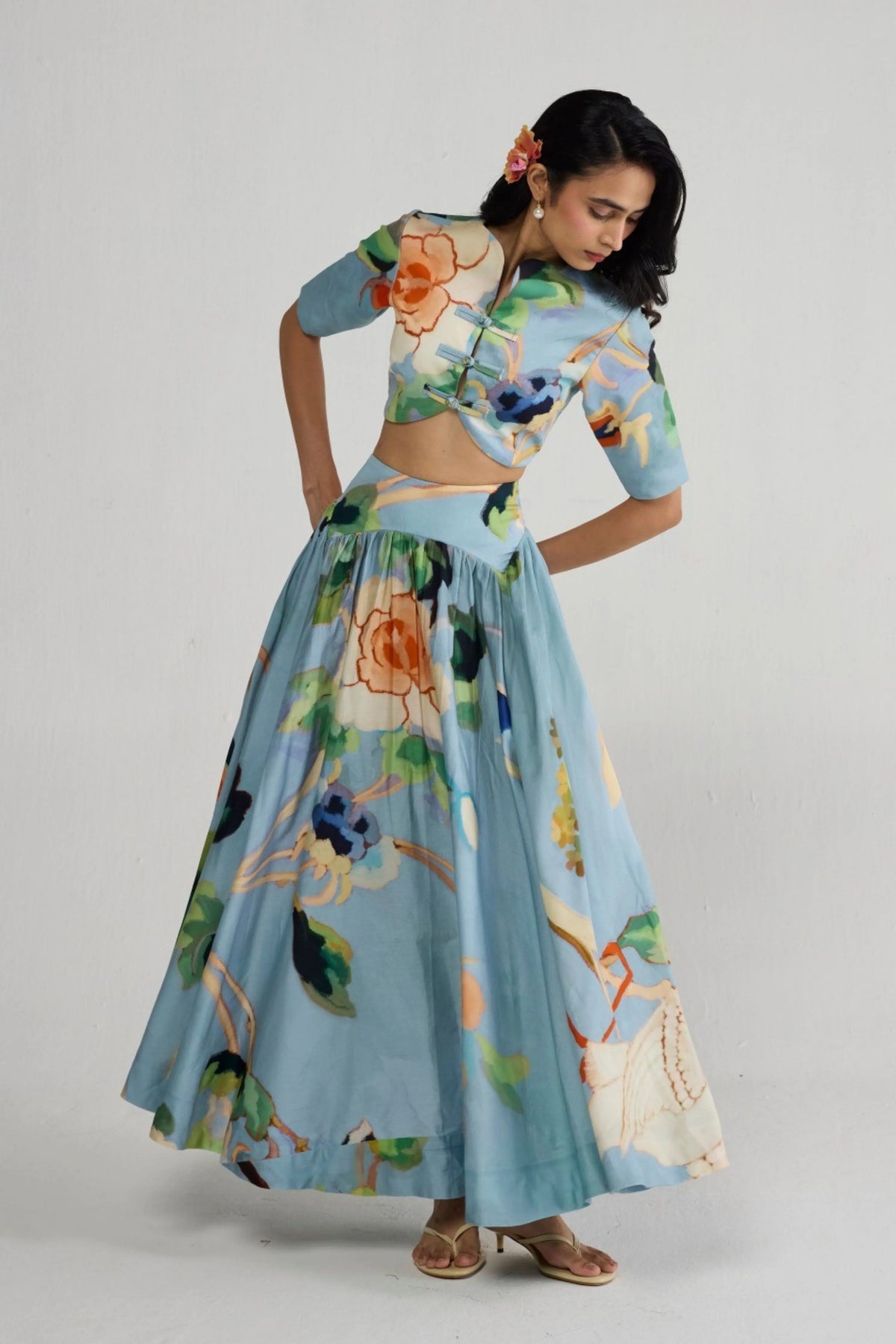 Asagao Blouse & Skirt Set