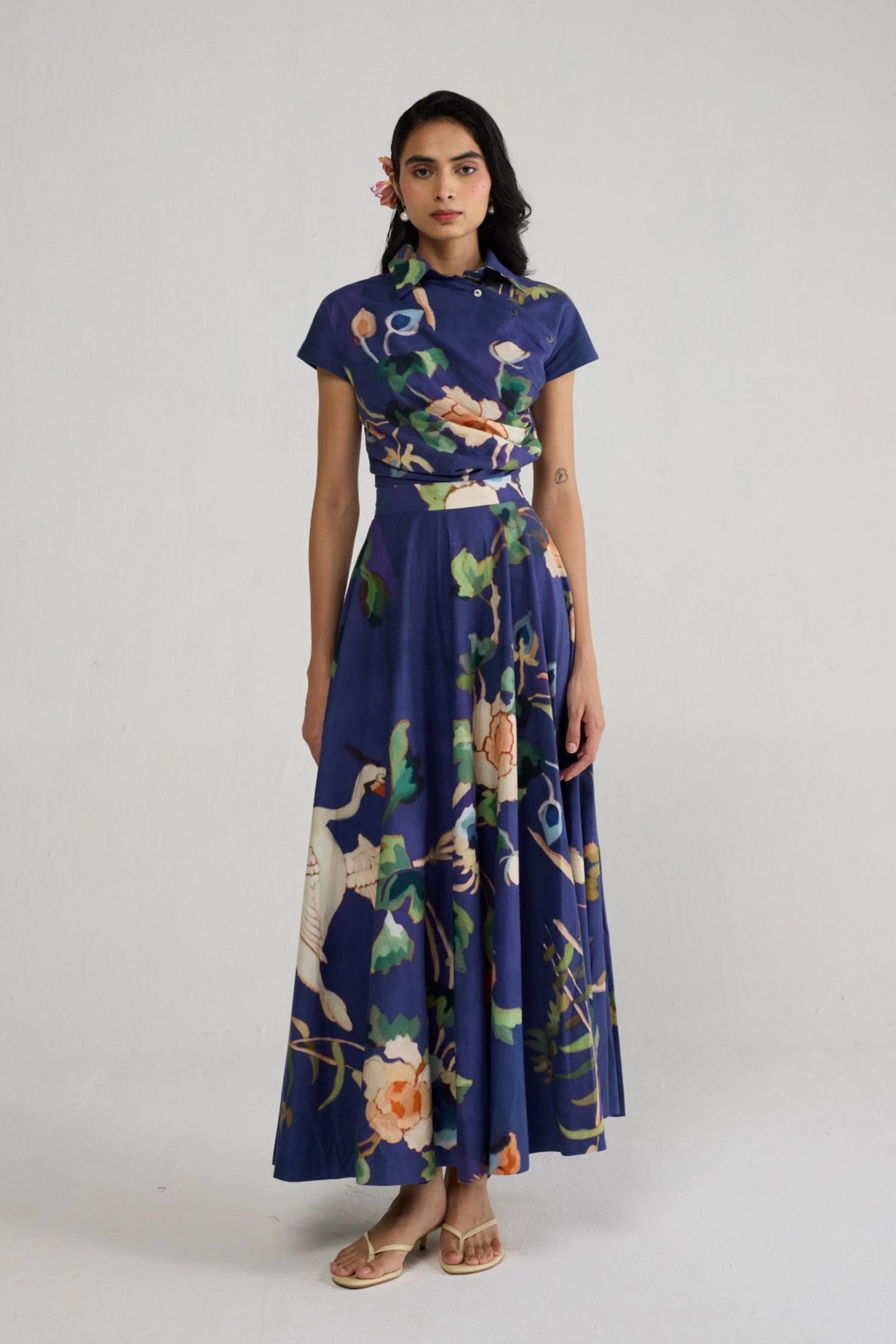 Fuji Side Buttons Dress