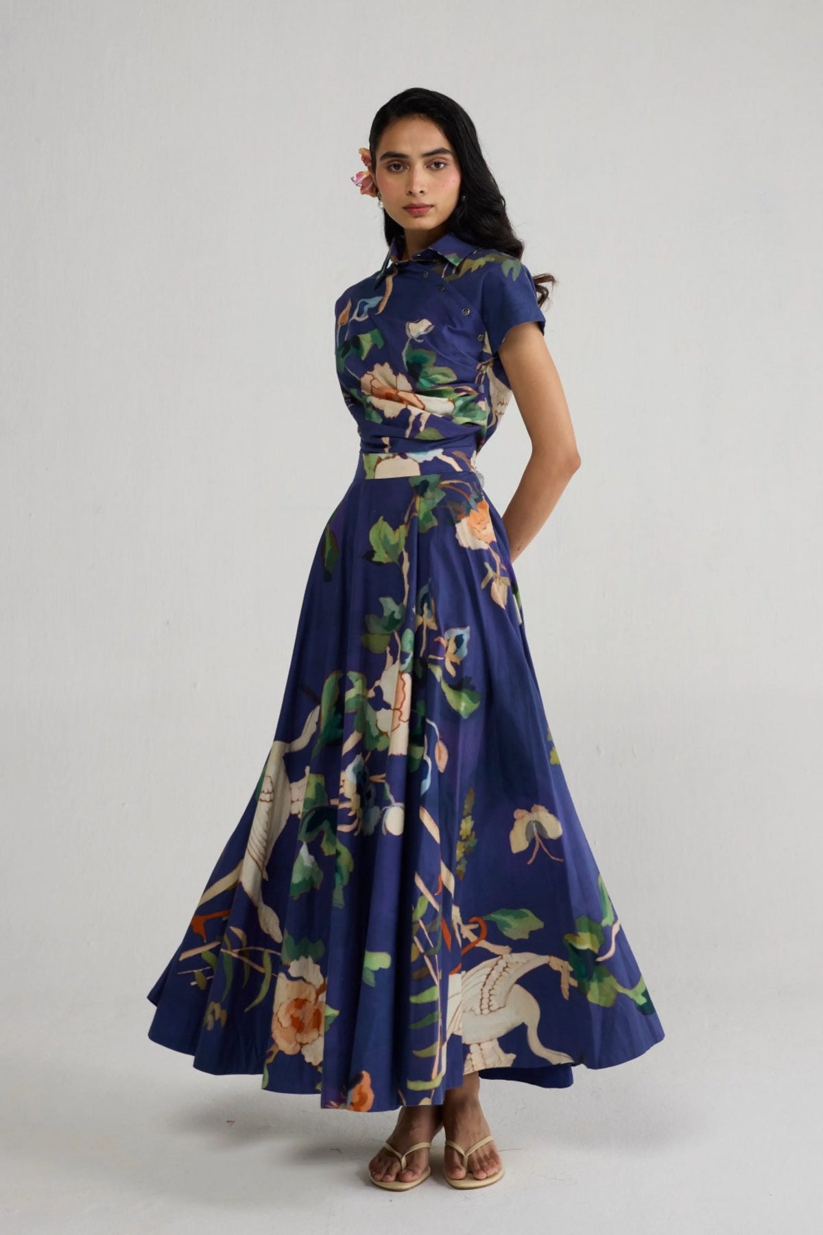 Fuji Side Buttons Dress