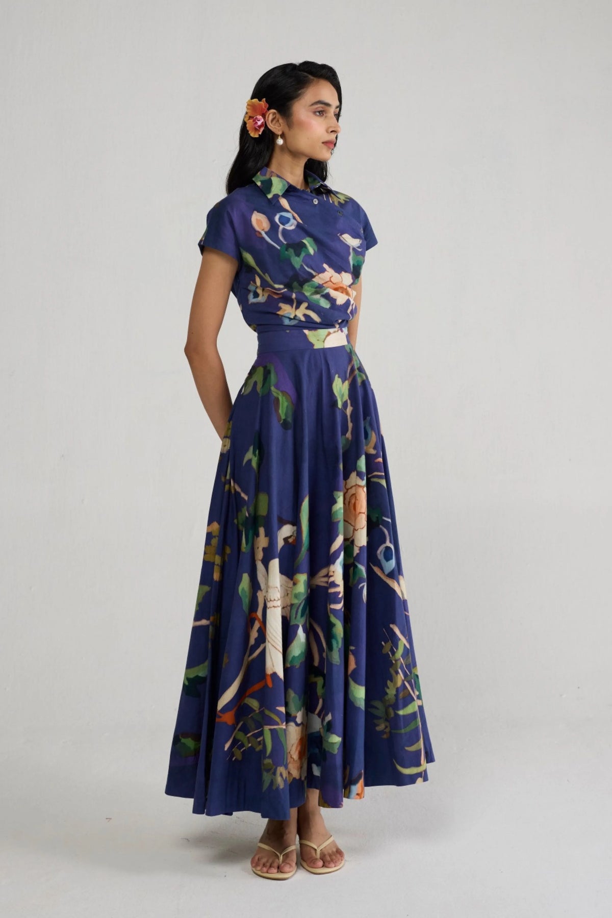 Fuji Side Buttons Dress