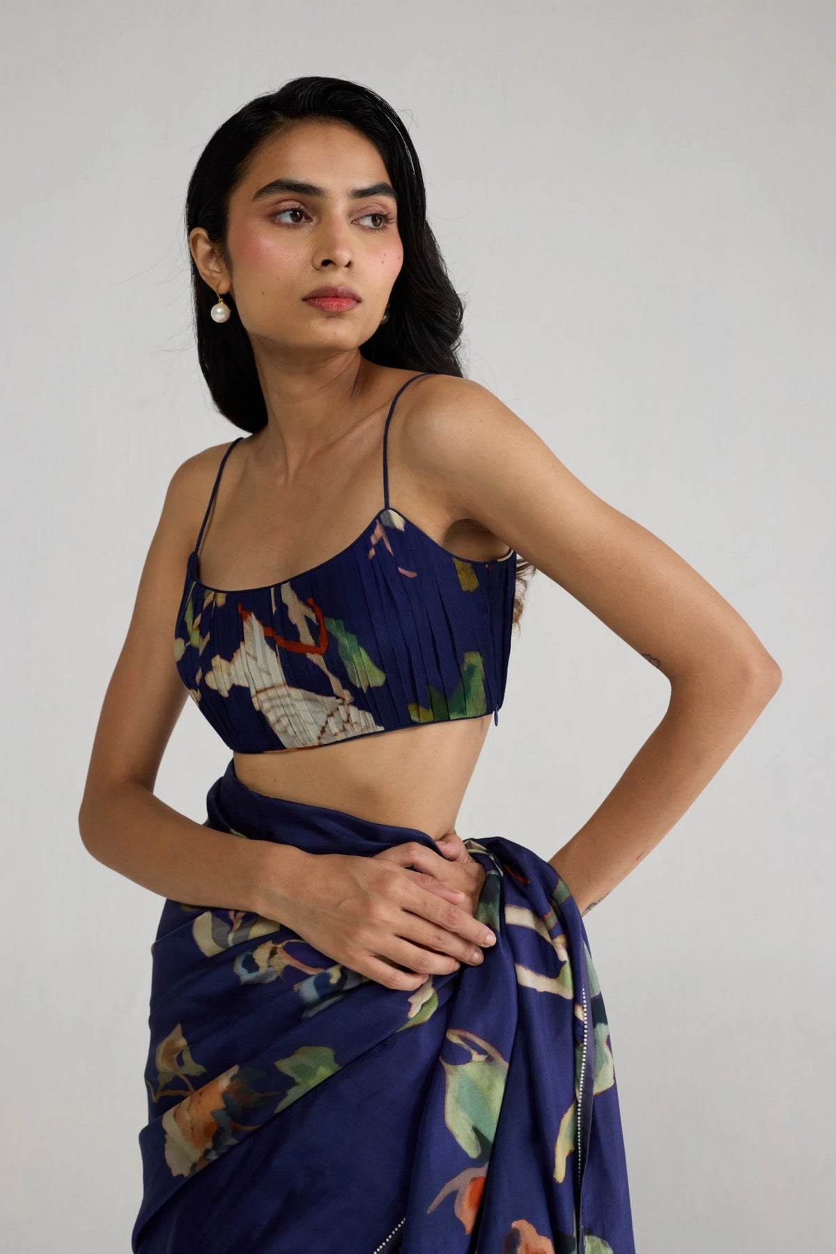 Fuji Crepe Ruched Blouse