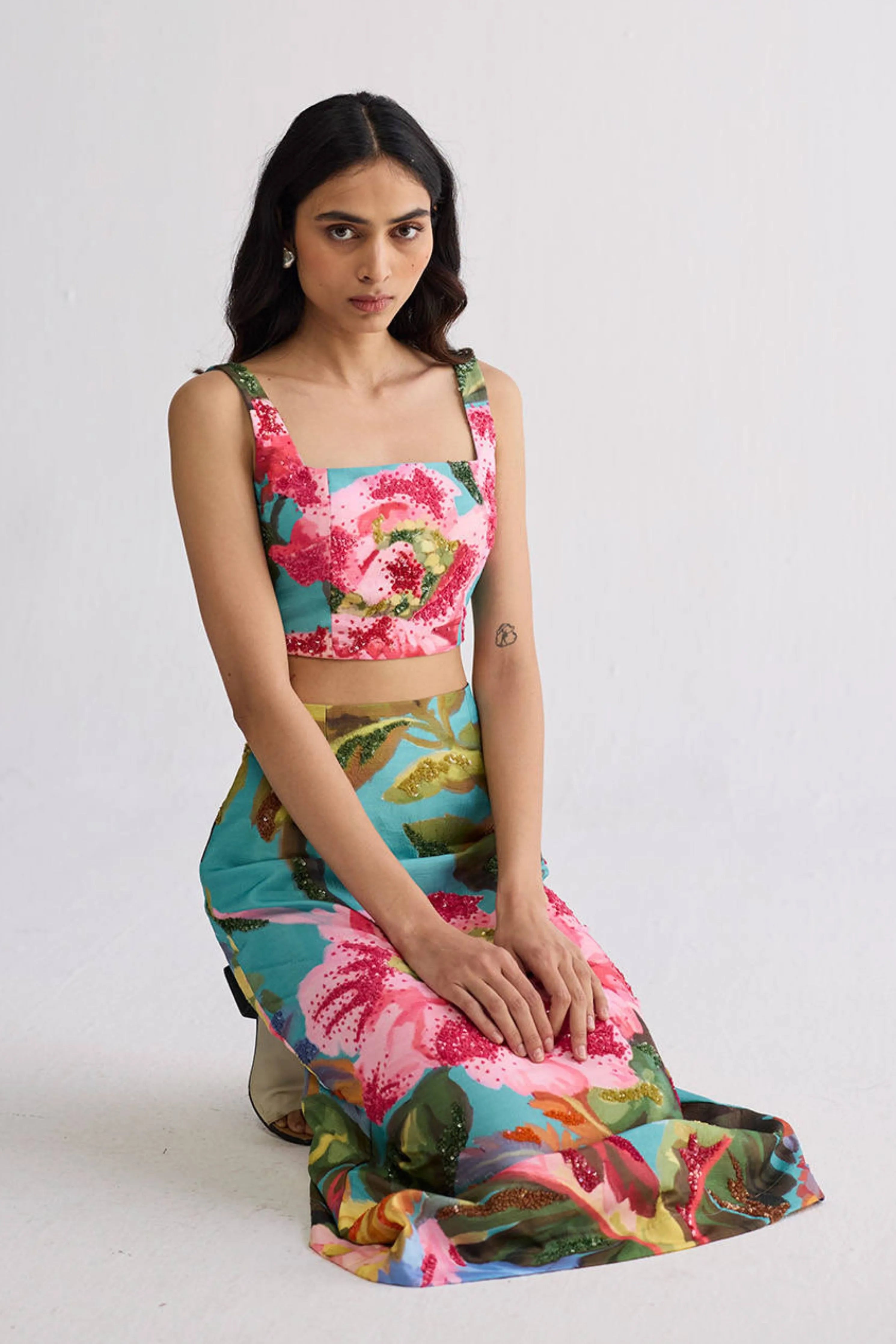 Campari Embroidered Co-Ord Set