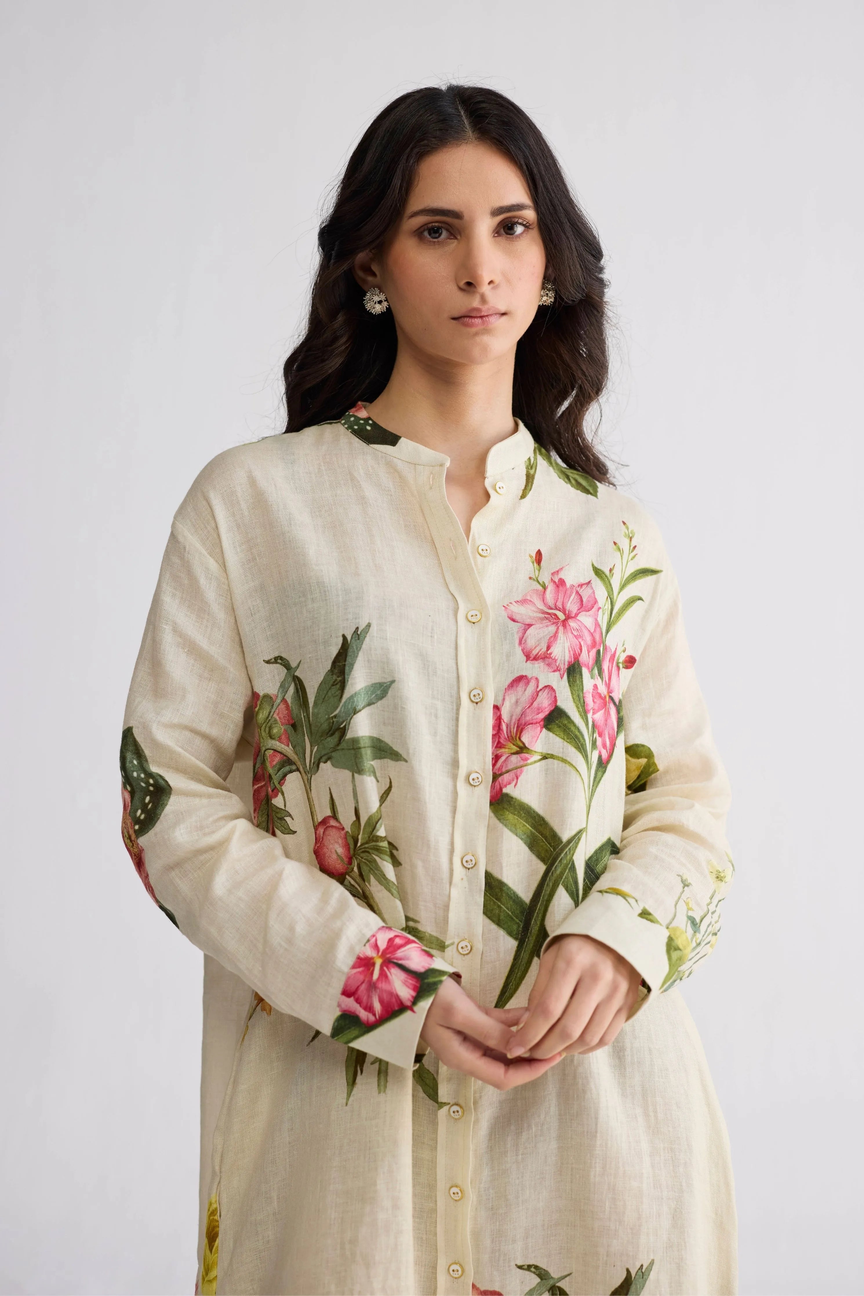 Primavera Linen Shirt Dress