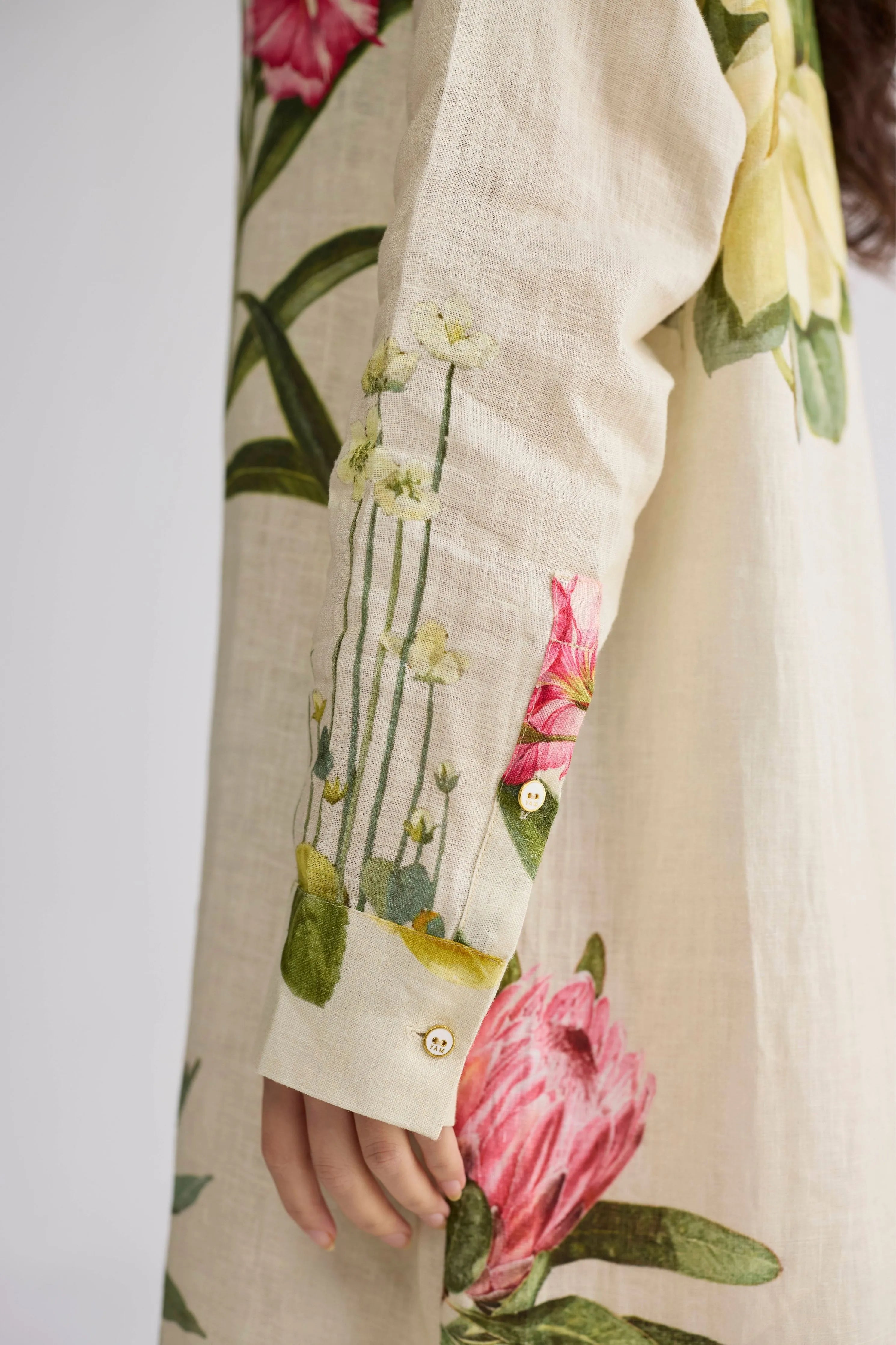 Primavera Linen Shirt Dress