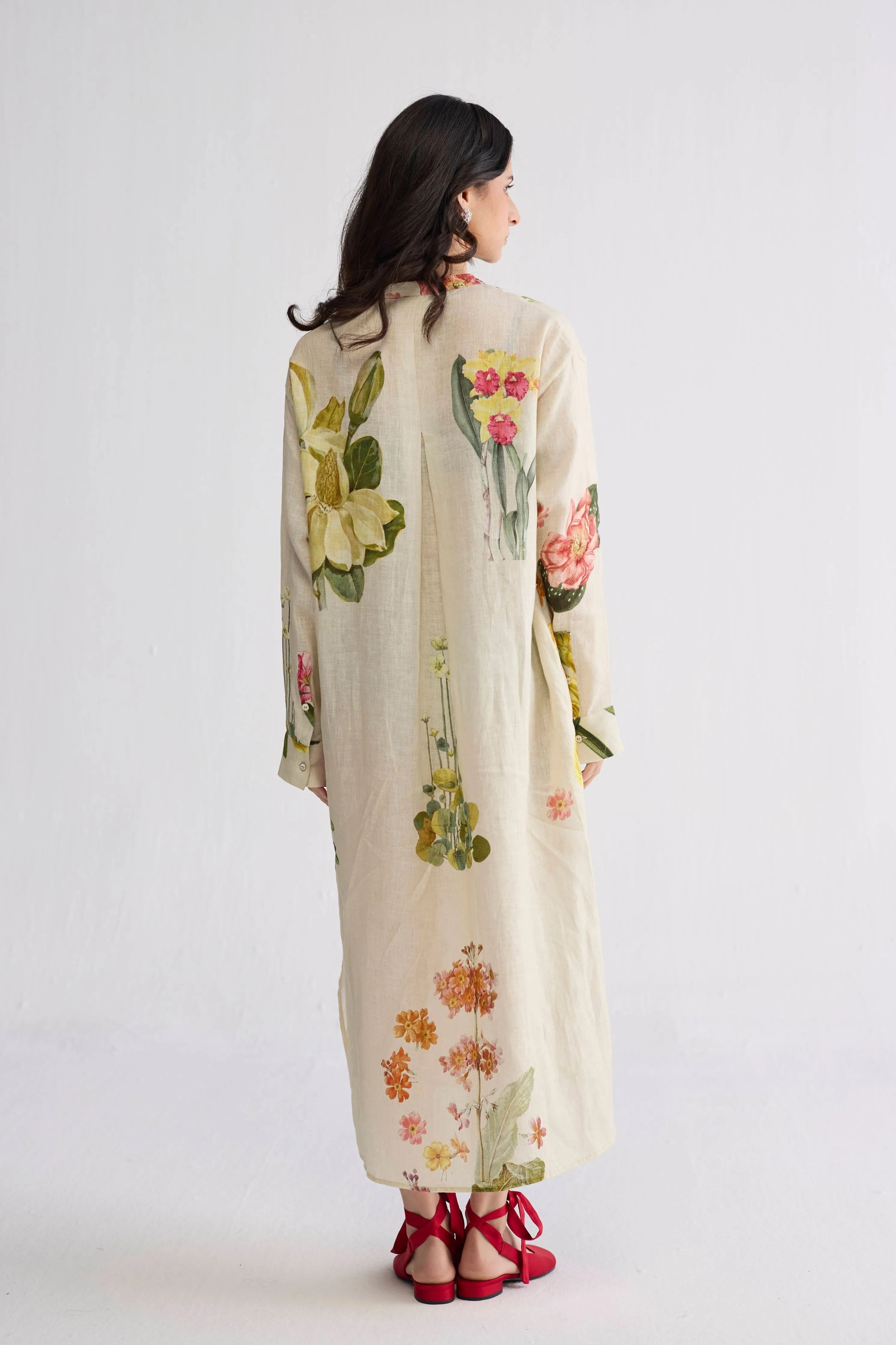 Primavera Linen Shirt Dress