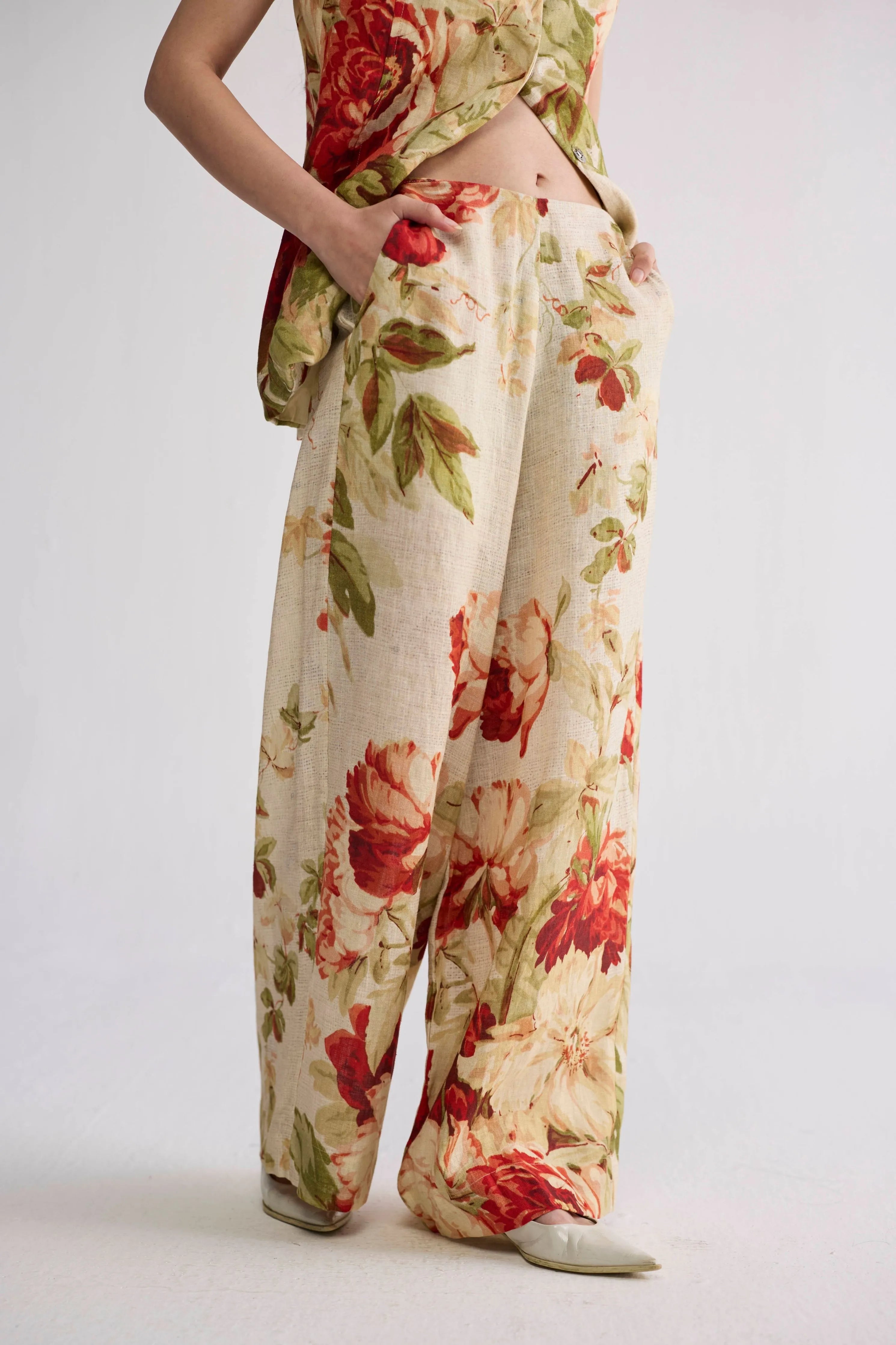 Sama Panelled Waistcoat & Pants Set