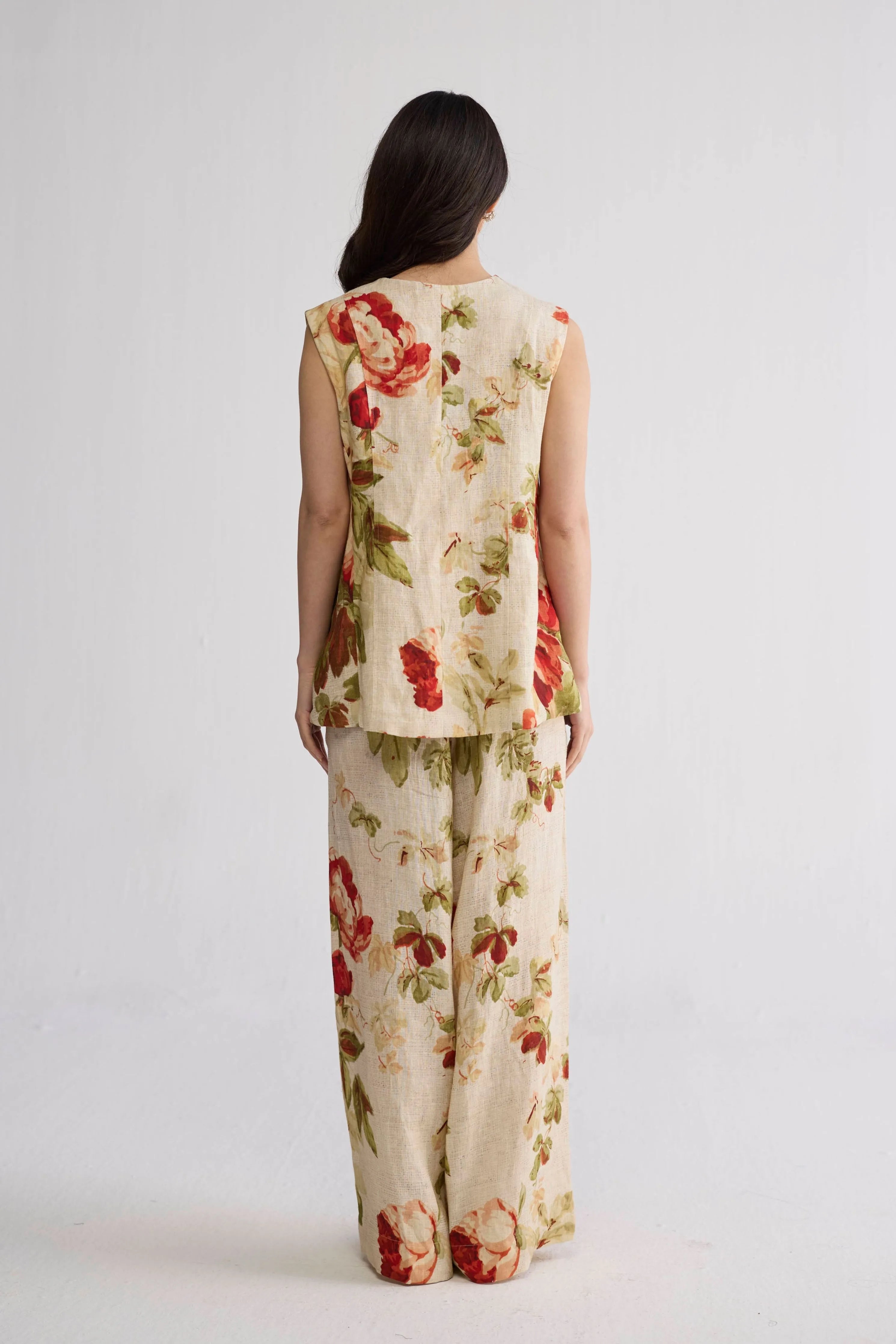 Sama Panelled Waistcoat & Pants Set