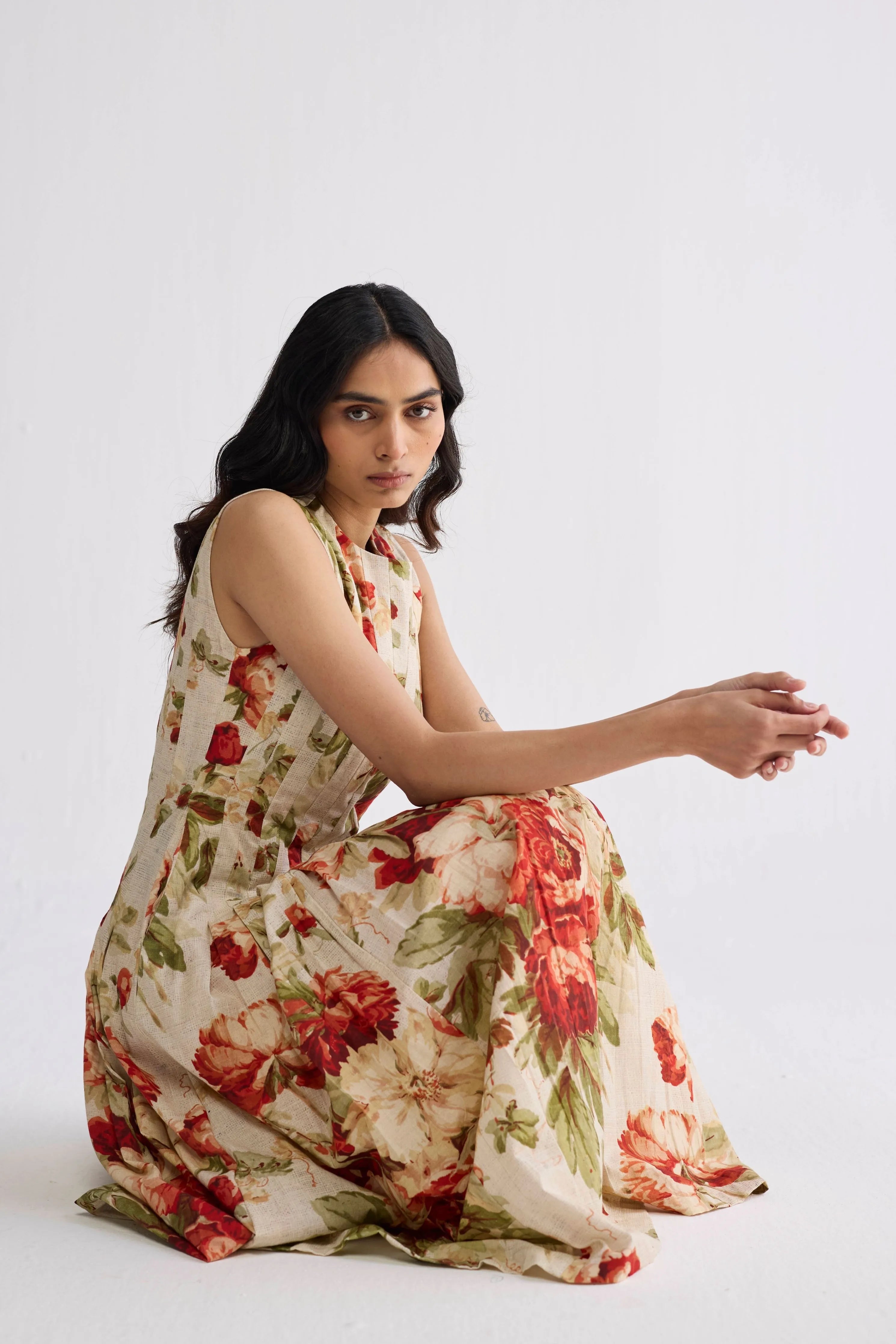 Sama Pleated Dress