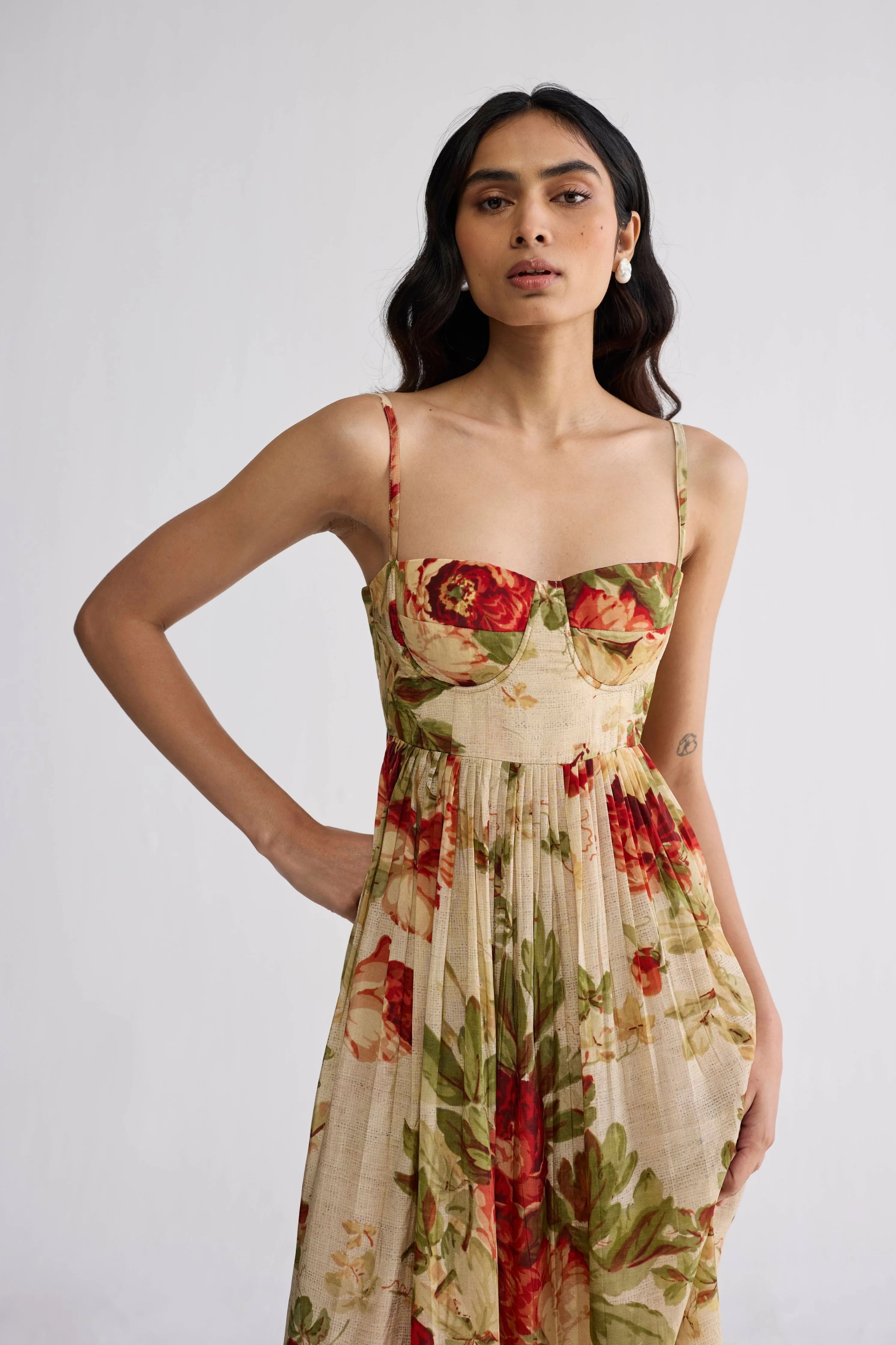 Sama Crepe Bralette Dress