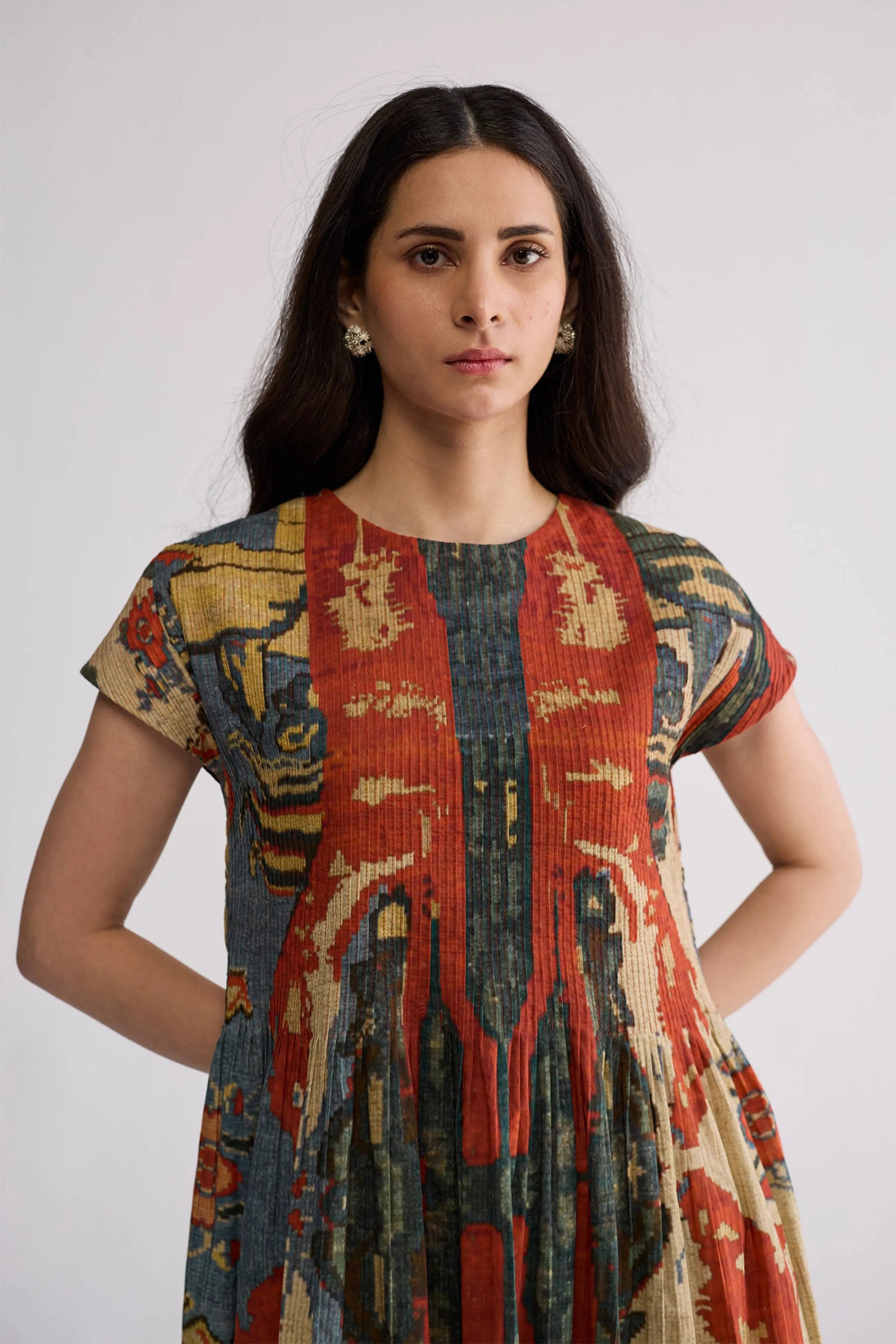 Alo Cotton Pintucks Dress