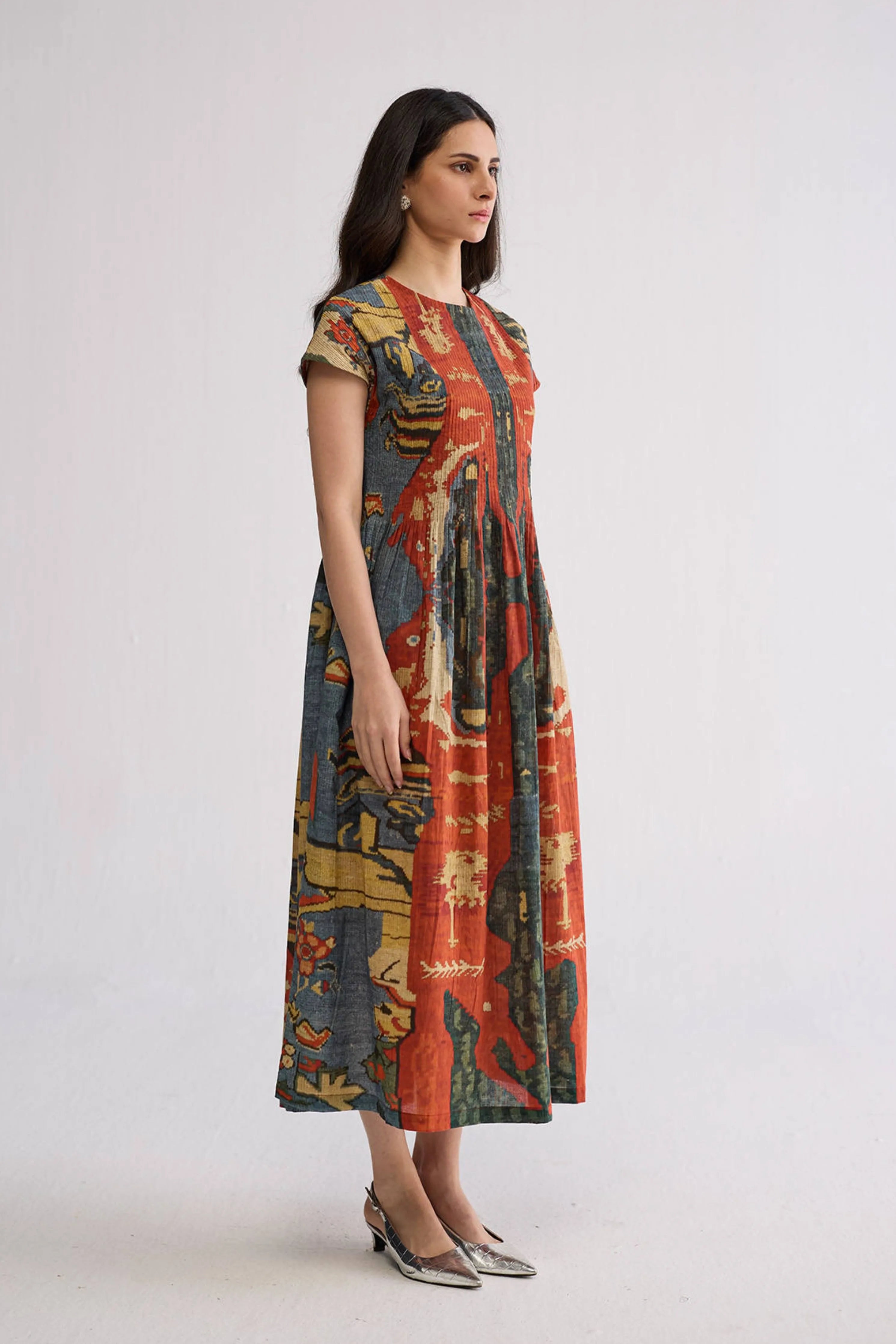 Alo Cotton Pintucks Dress