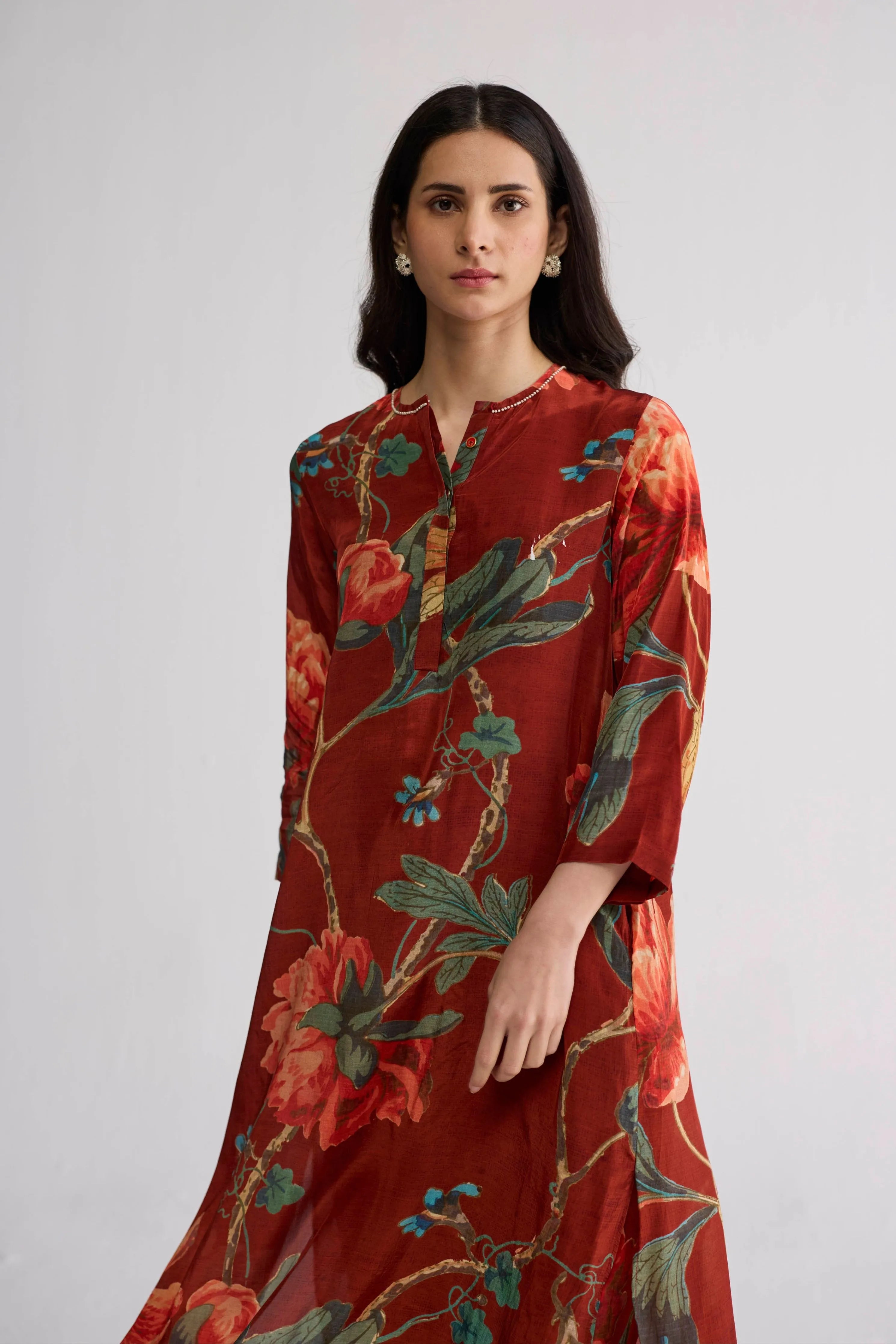 Vine Long Kurta Set