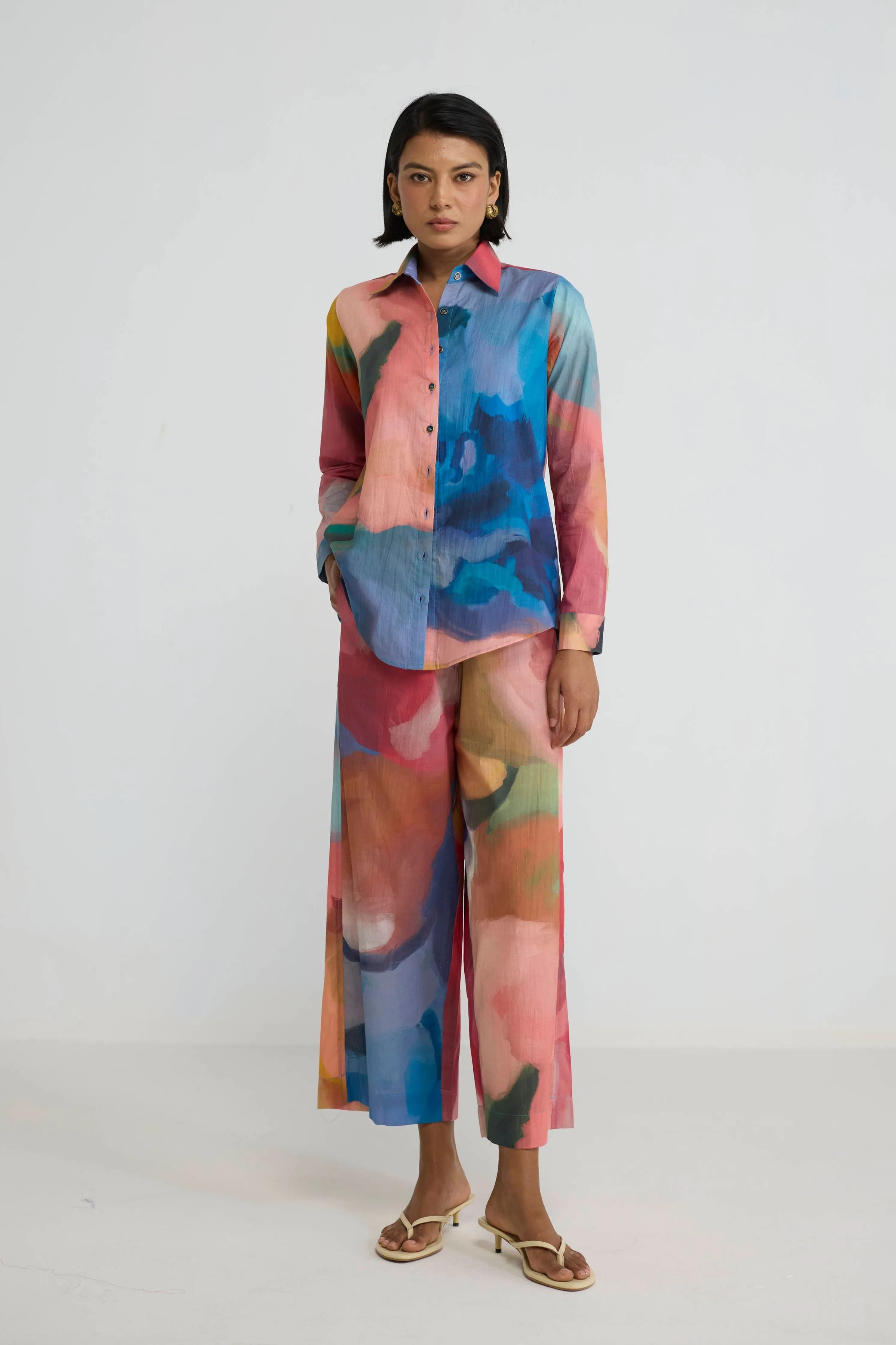 Rainbow Garden Cotton Co-Ord Set