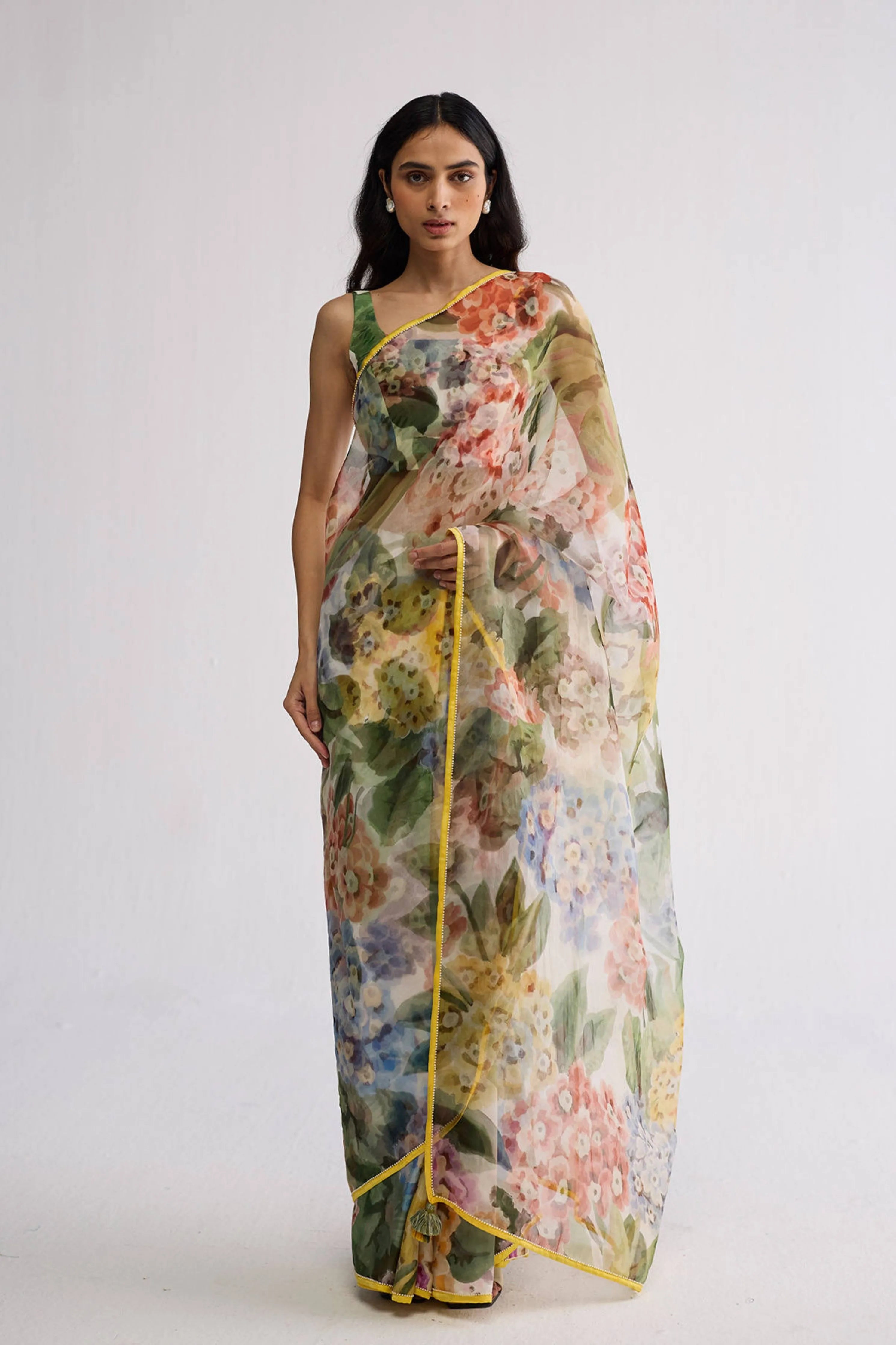 Veranda Silk & Organza Saree