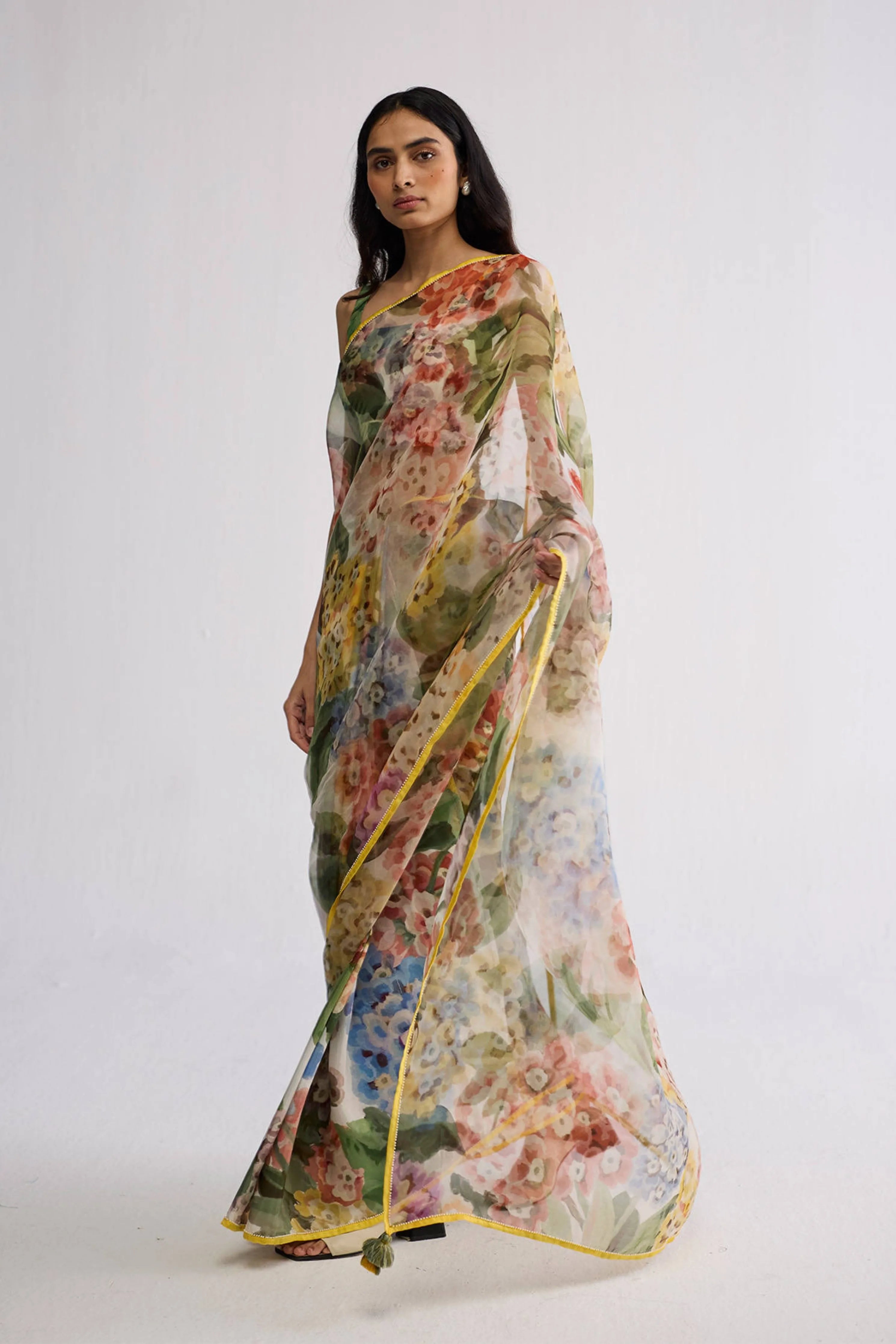 Veranda Silk & Organza Saree