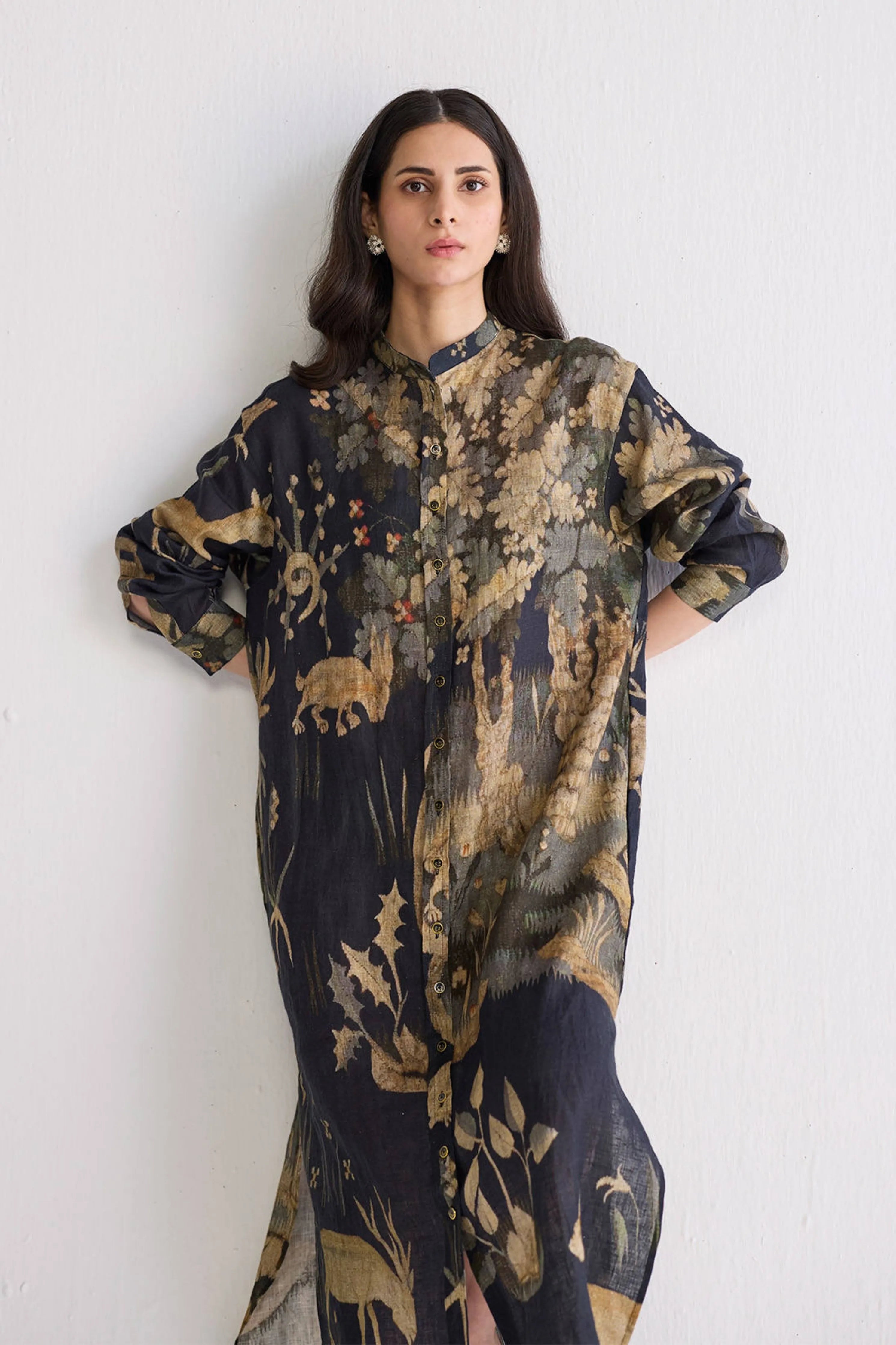 Banyan Linen Shirt Dress