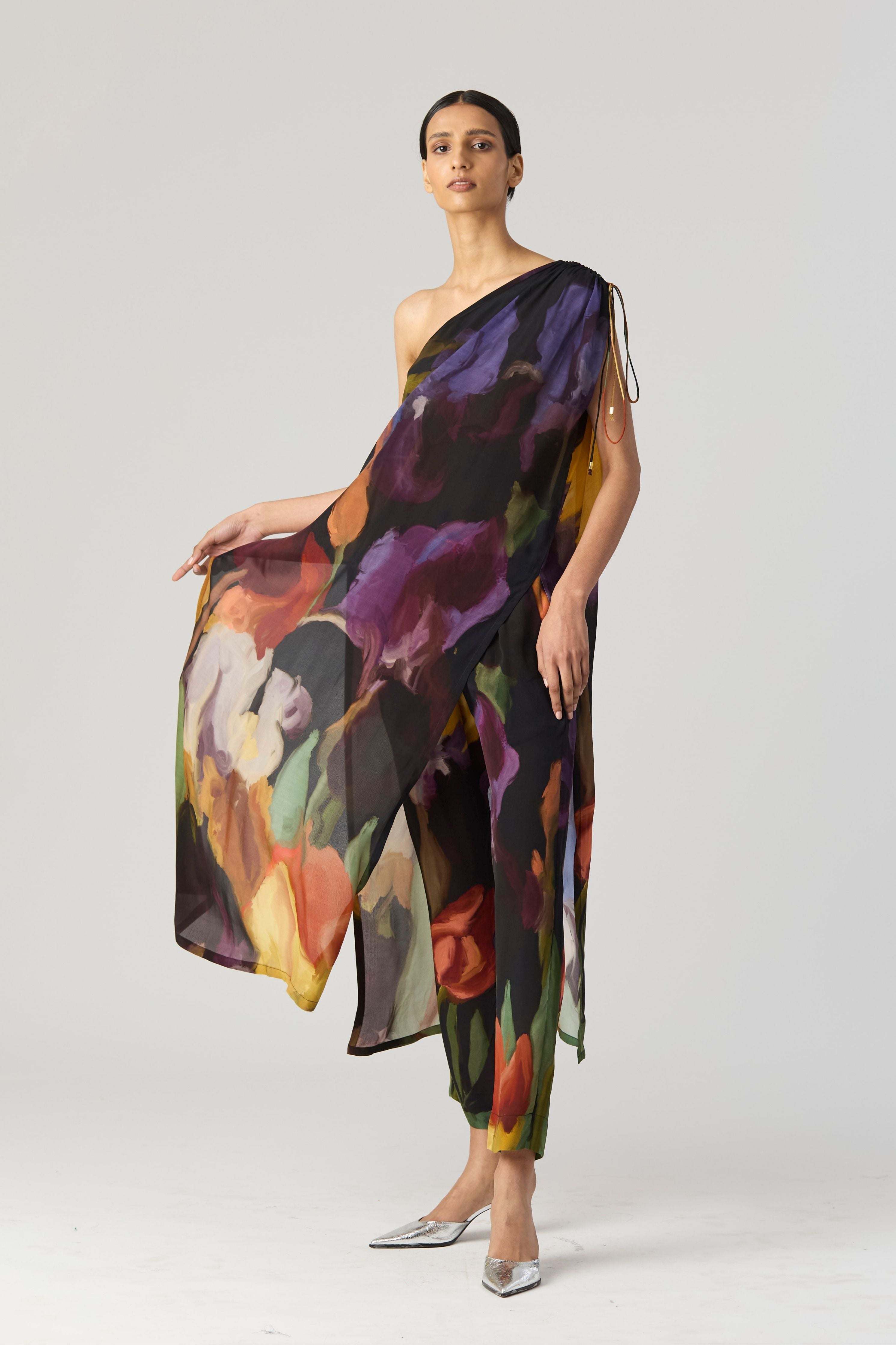 Ivy One Shoulder Kurta Set