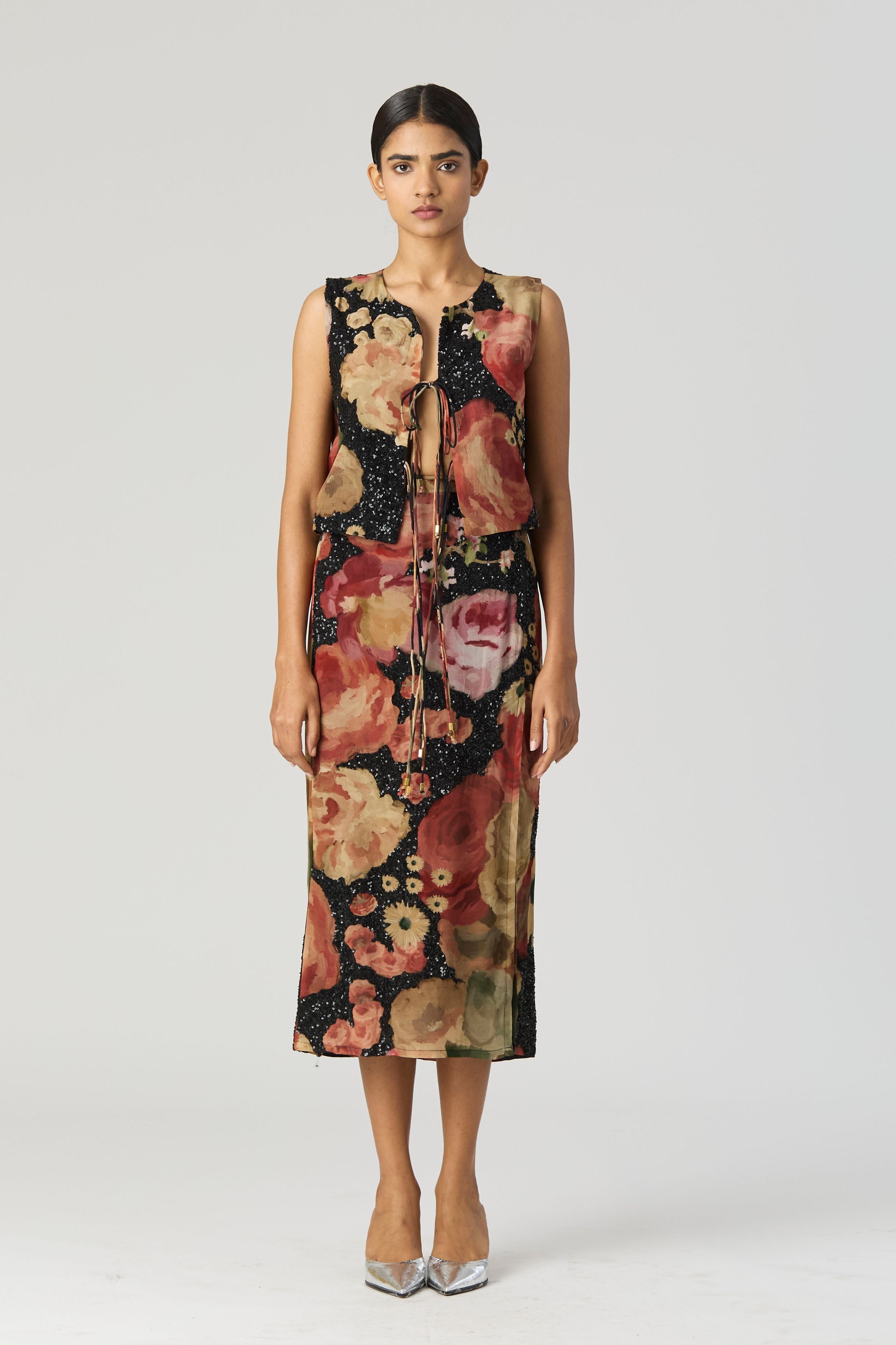 Rosalia Embroidered Top & Skirt