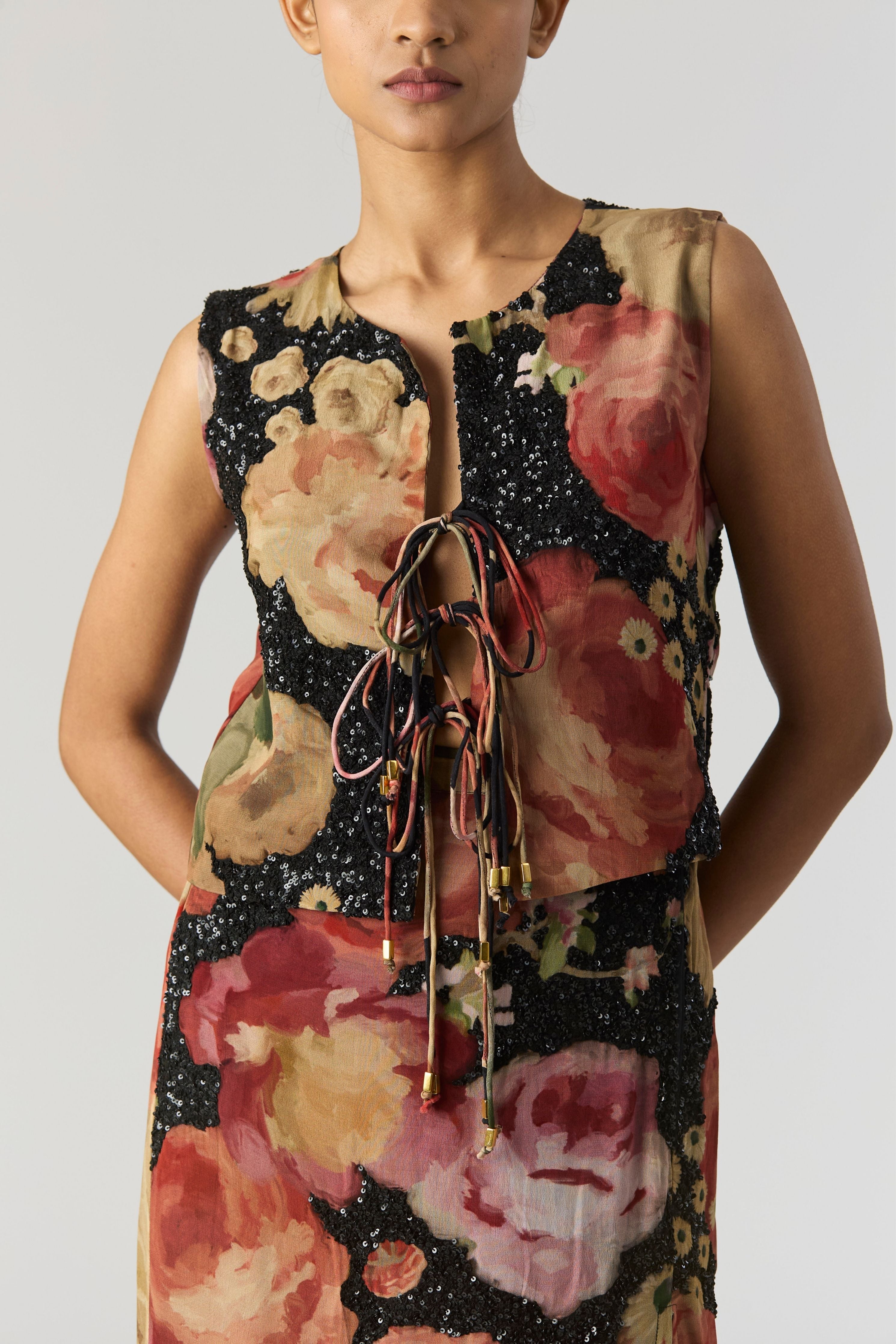Rosalia Embroidered Top & Skirt