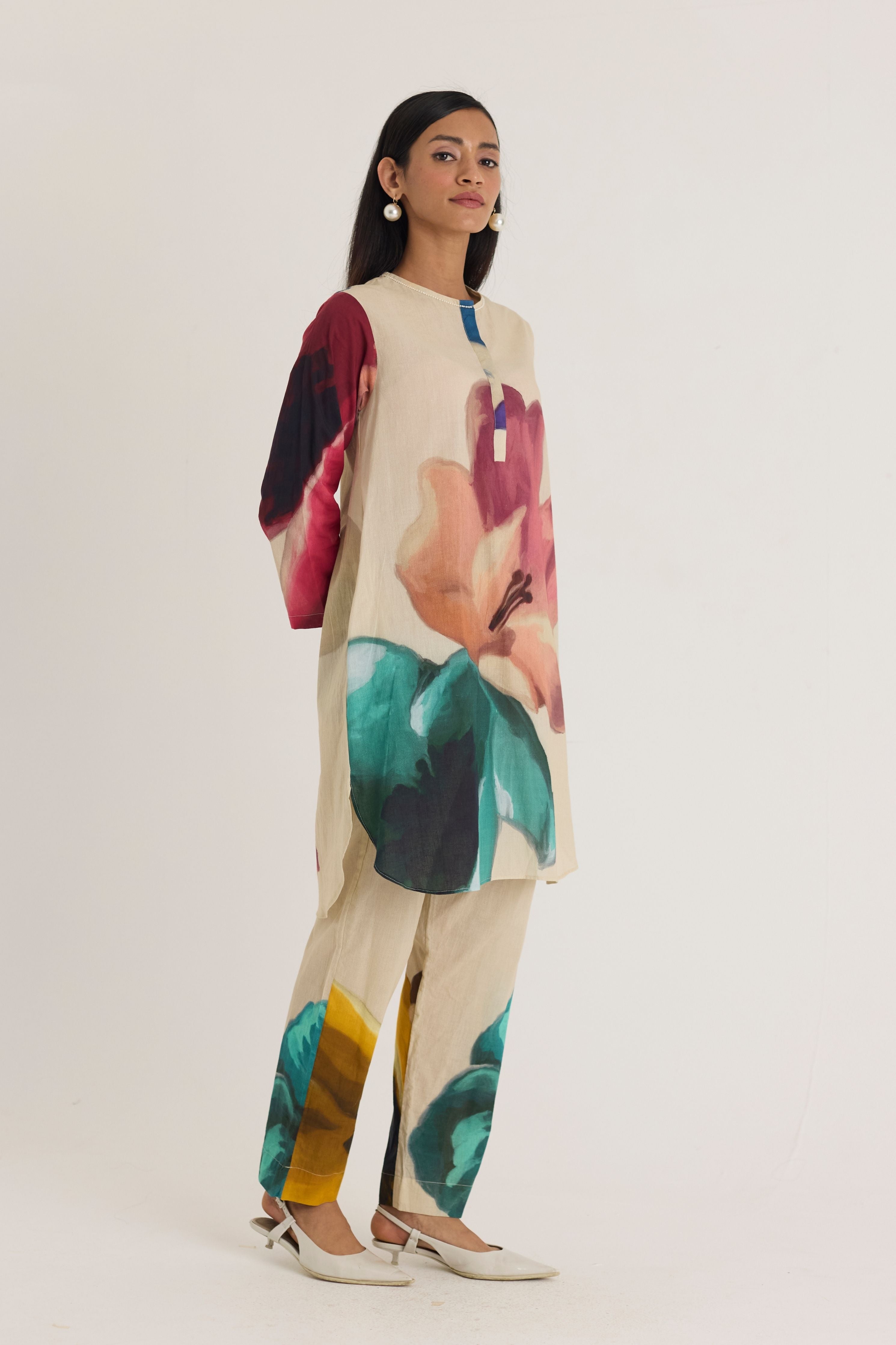 Lila Short Kurta Set