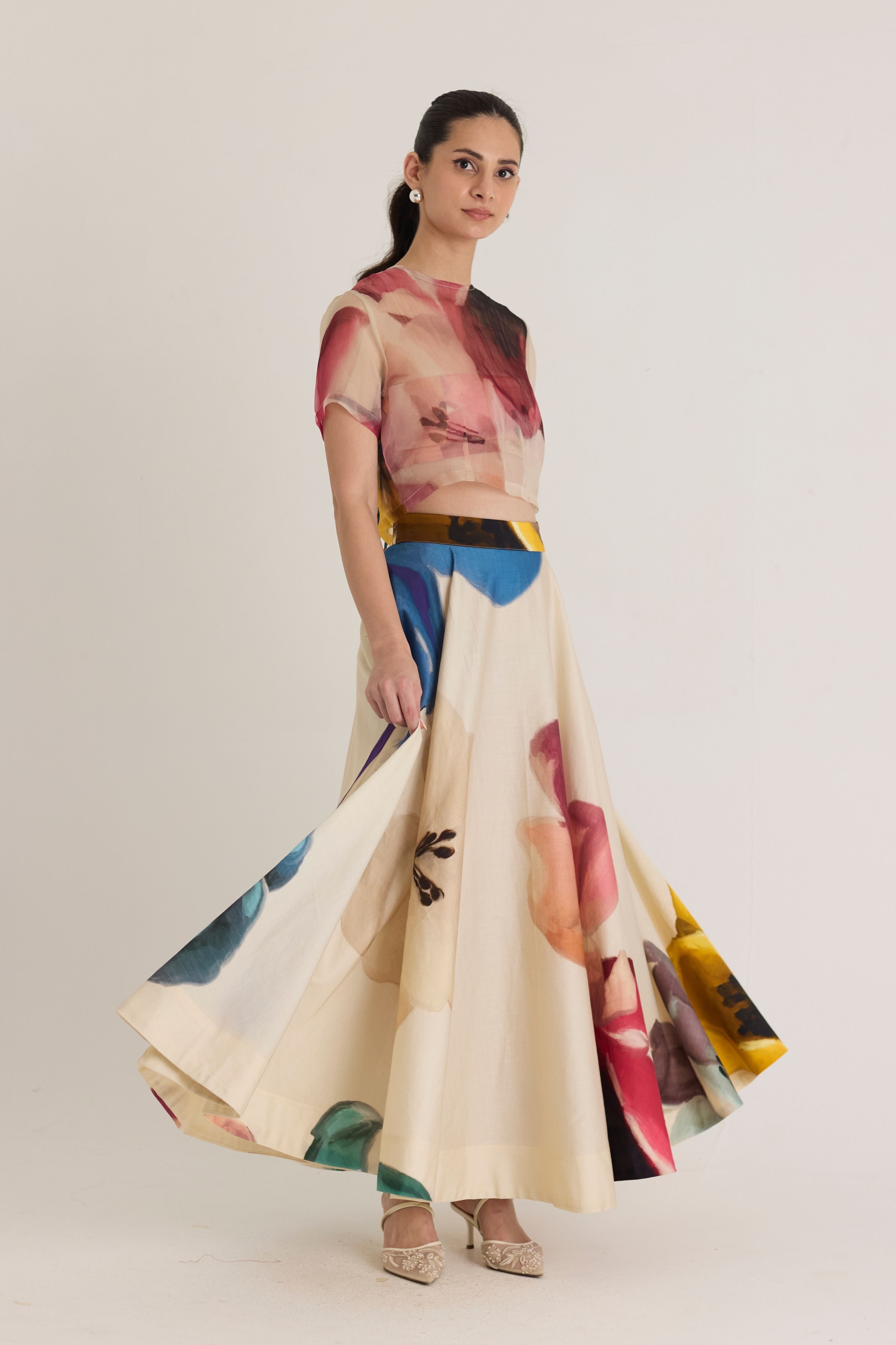 Lila Off-White Co-Ord Set