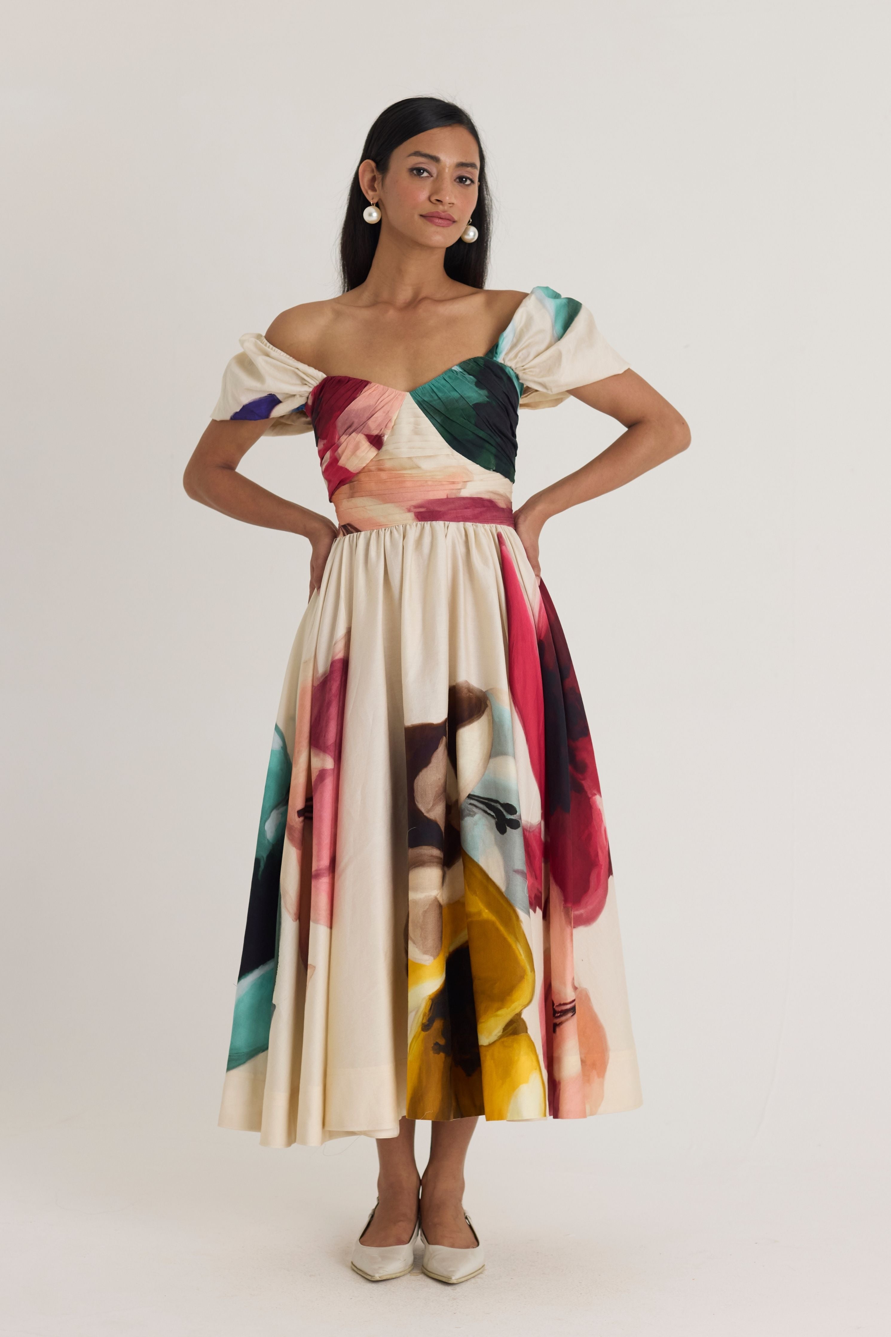 Lila Puff Sleeve Dress
