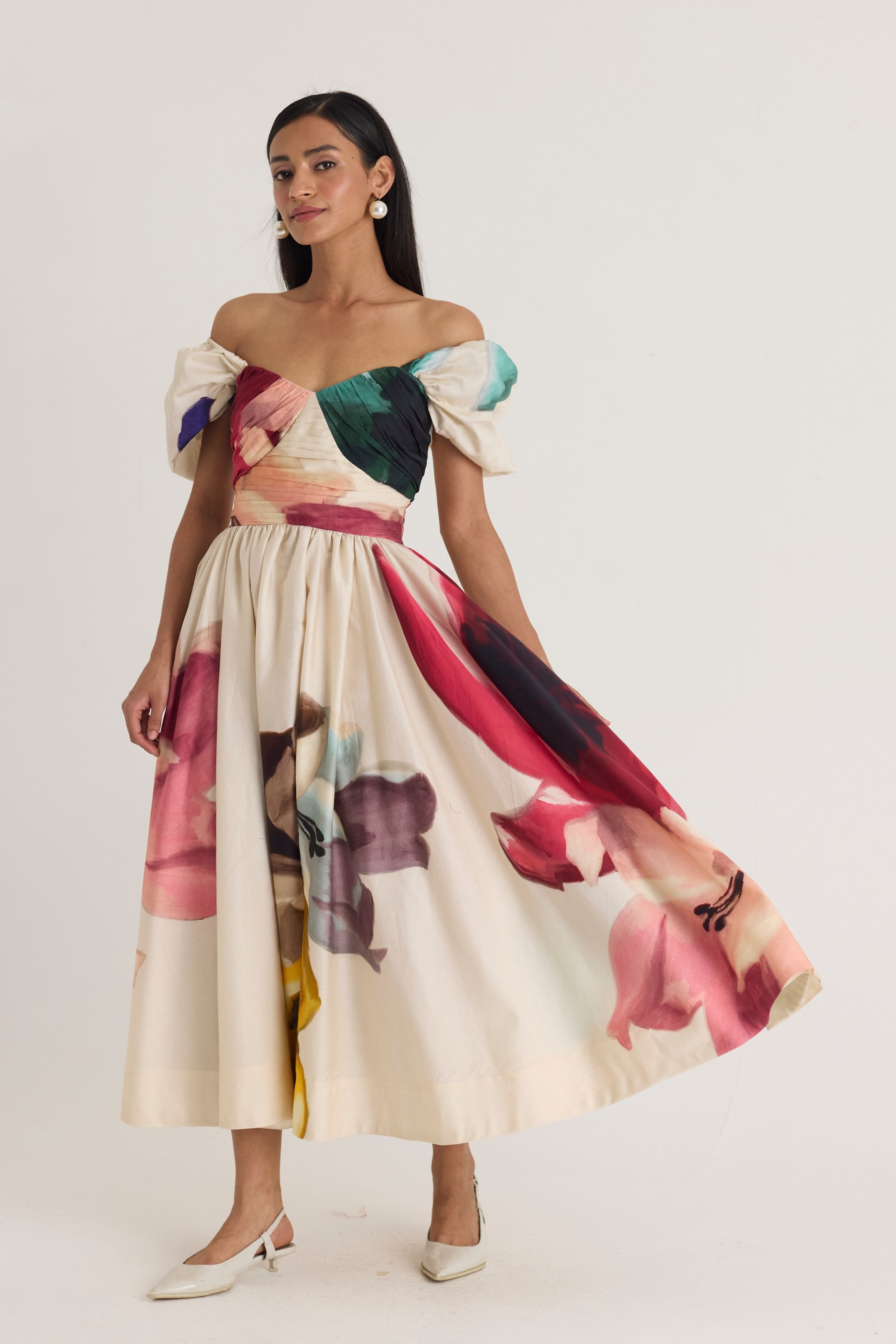 Lila Puff Sleeve Dress