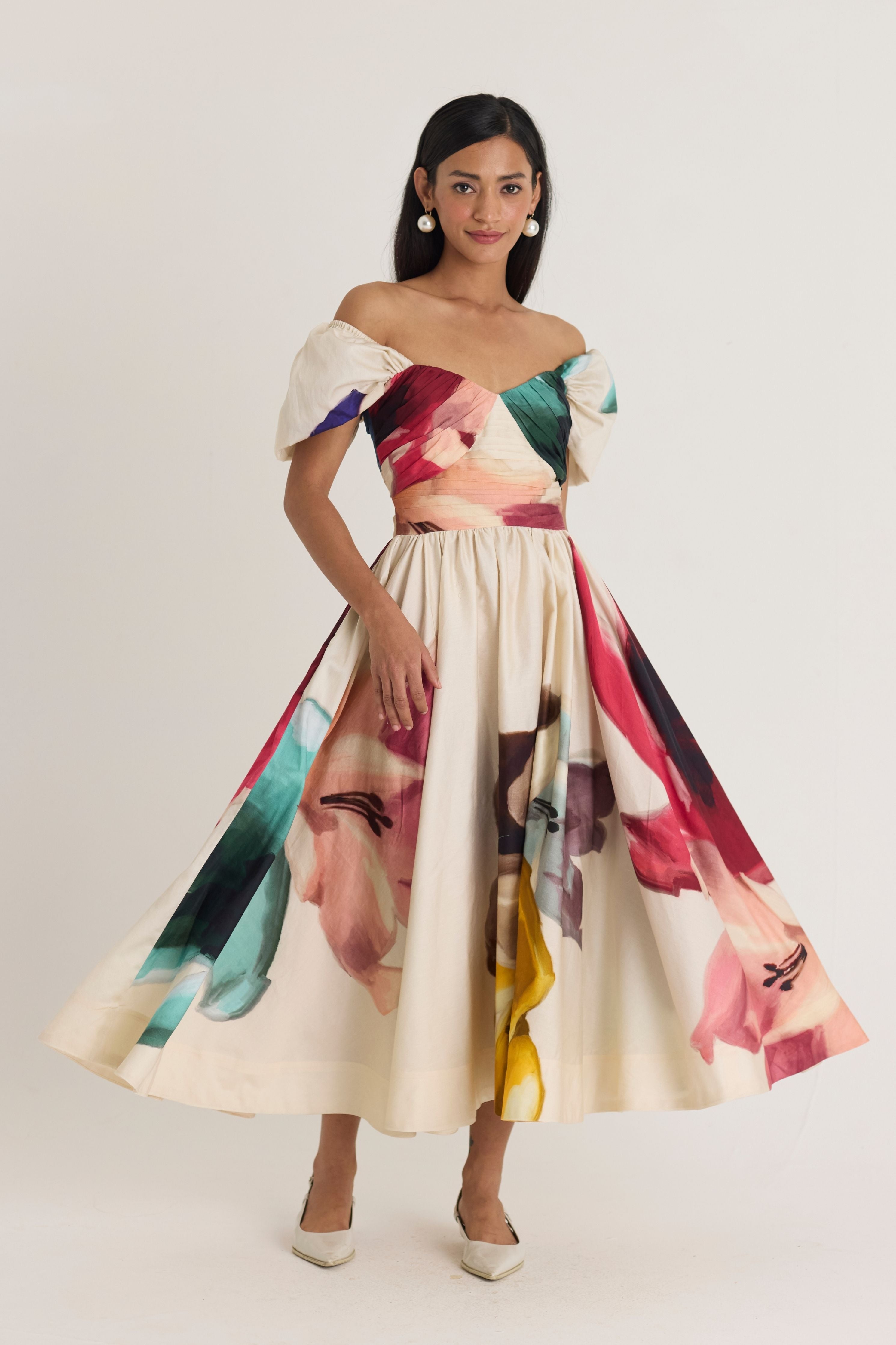 Lila Puff Sleeve Dress