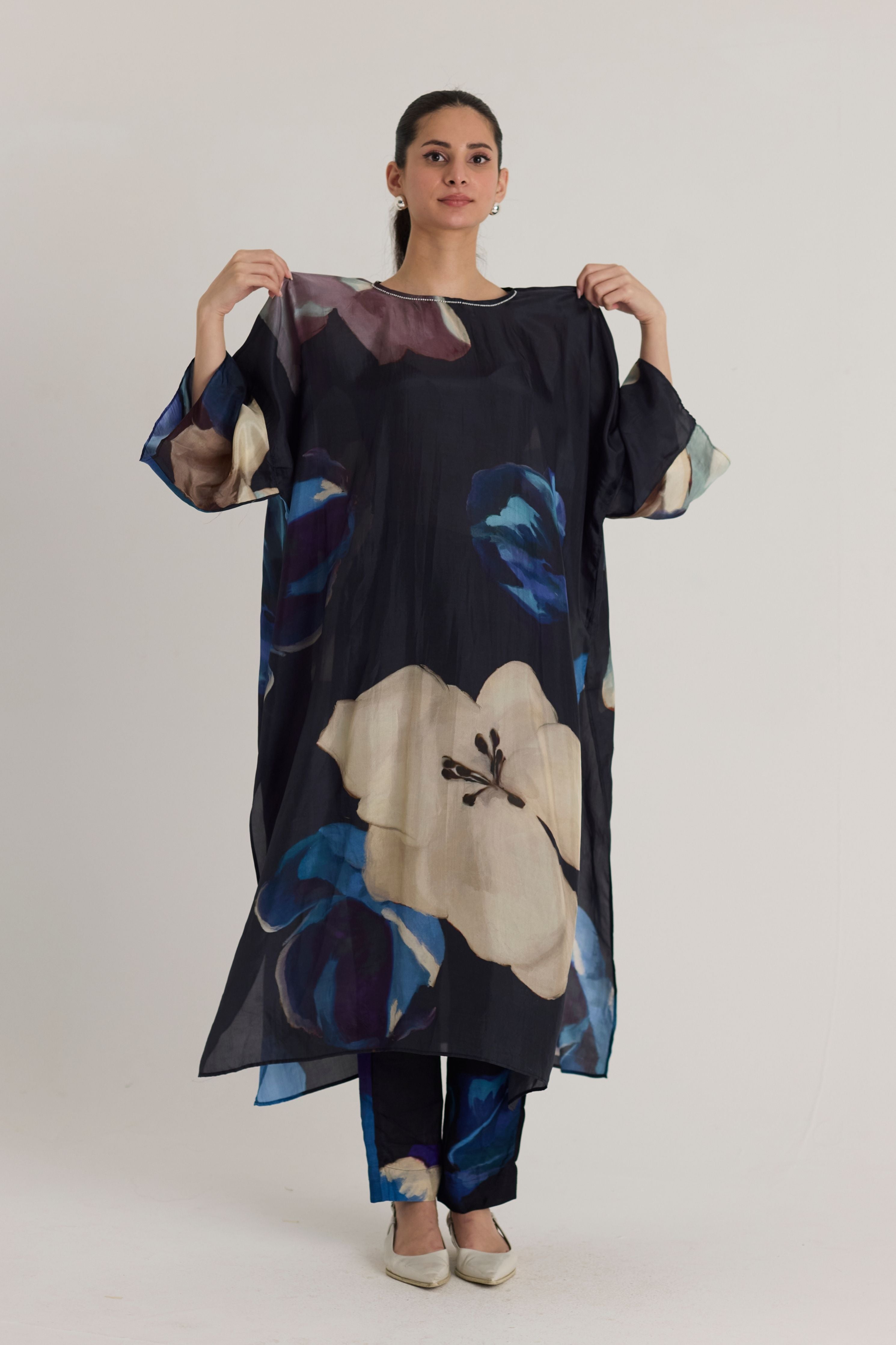 Rocco Silk Kaftan Set