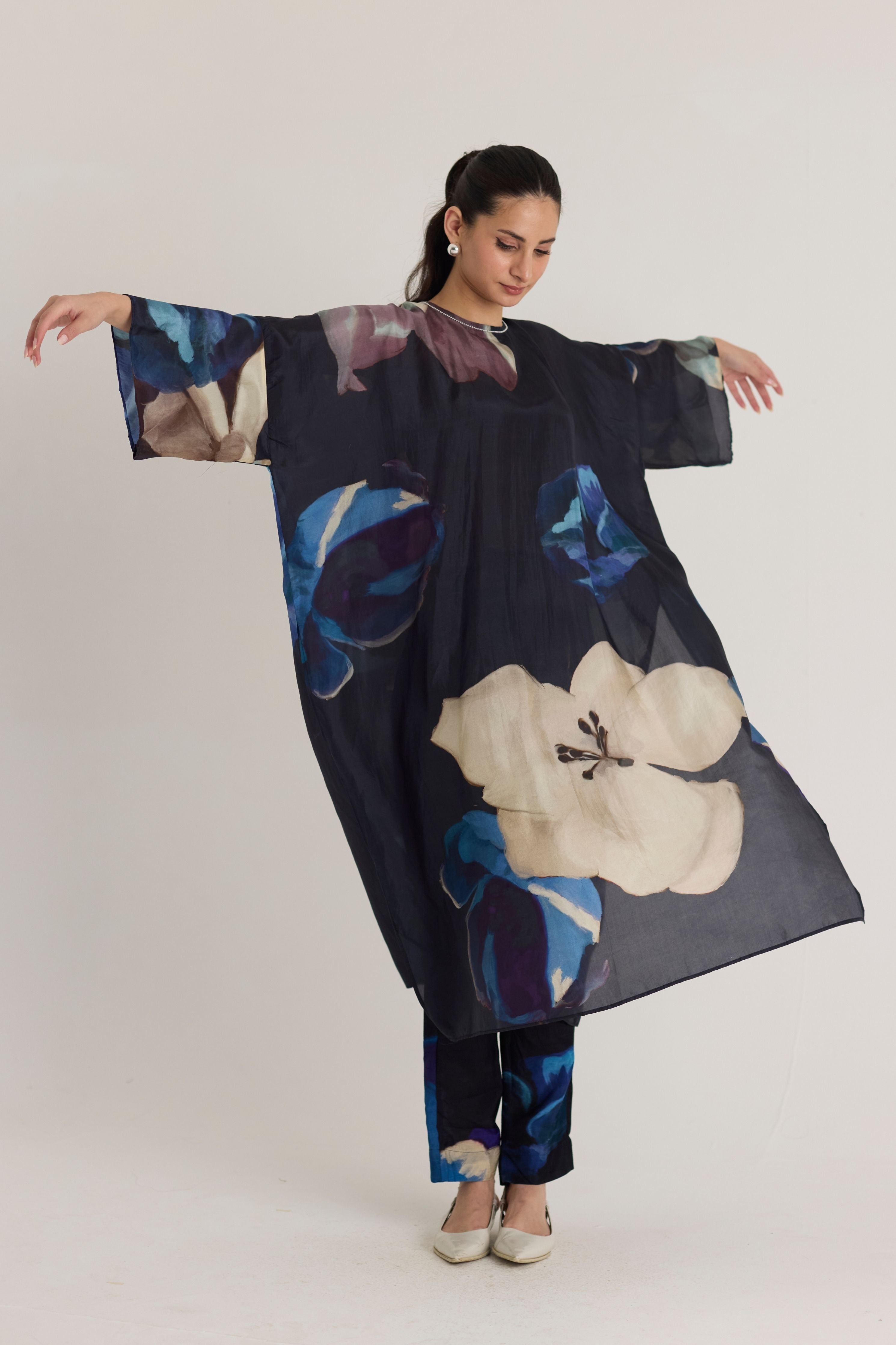 Rocco Silk Kaftan Set