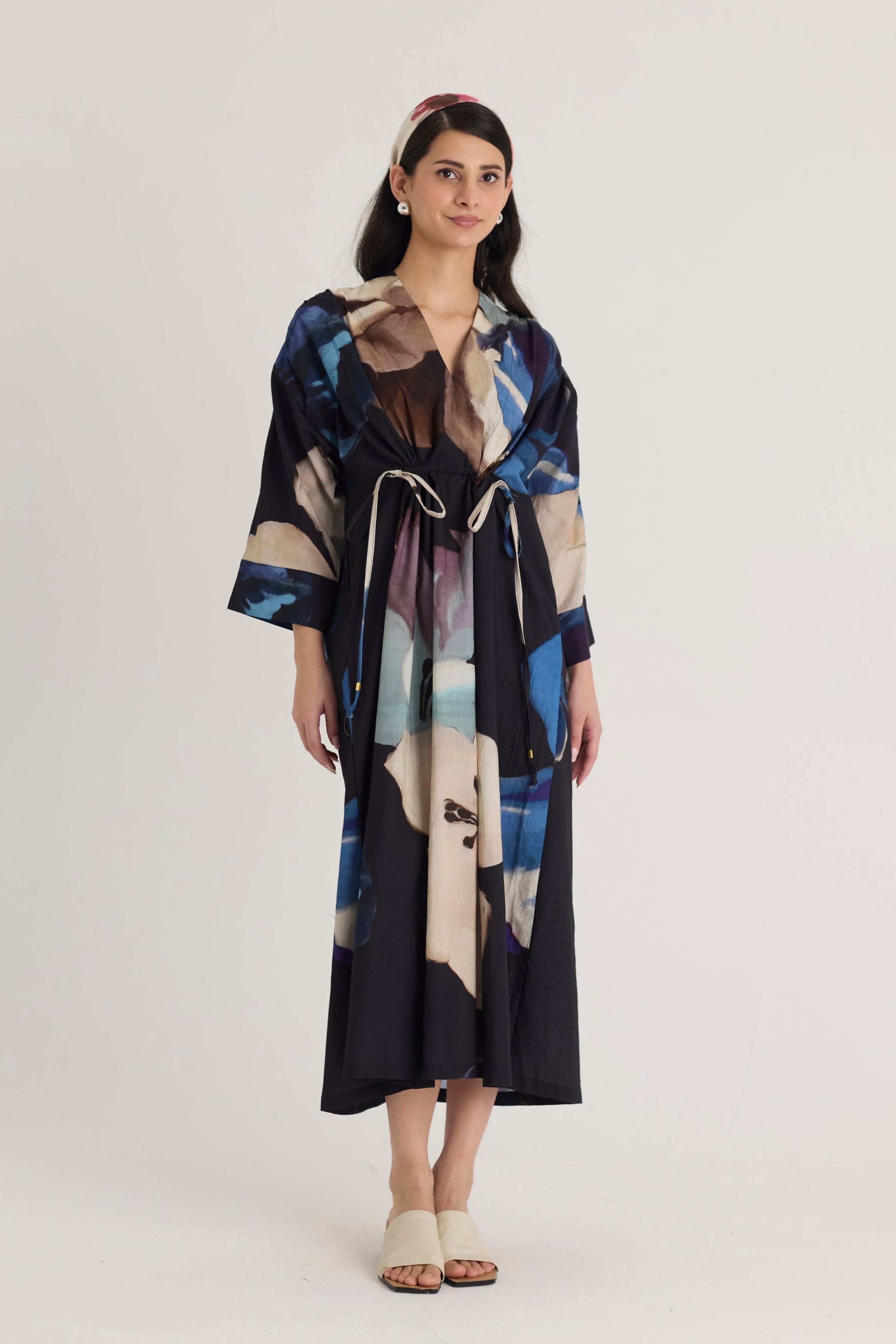 Rocco  Drawstring Kaftan Dress