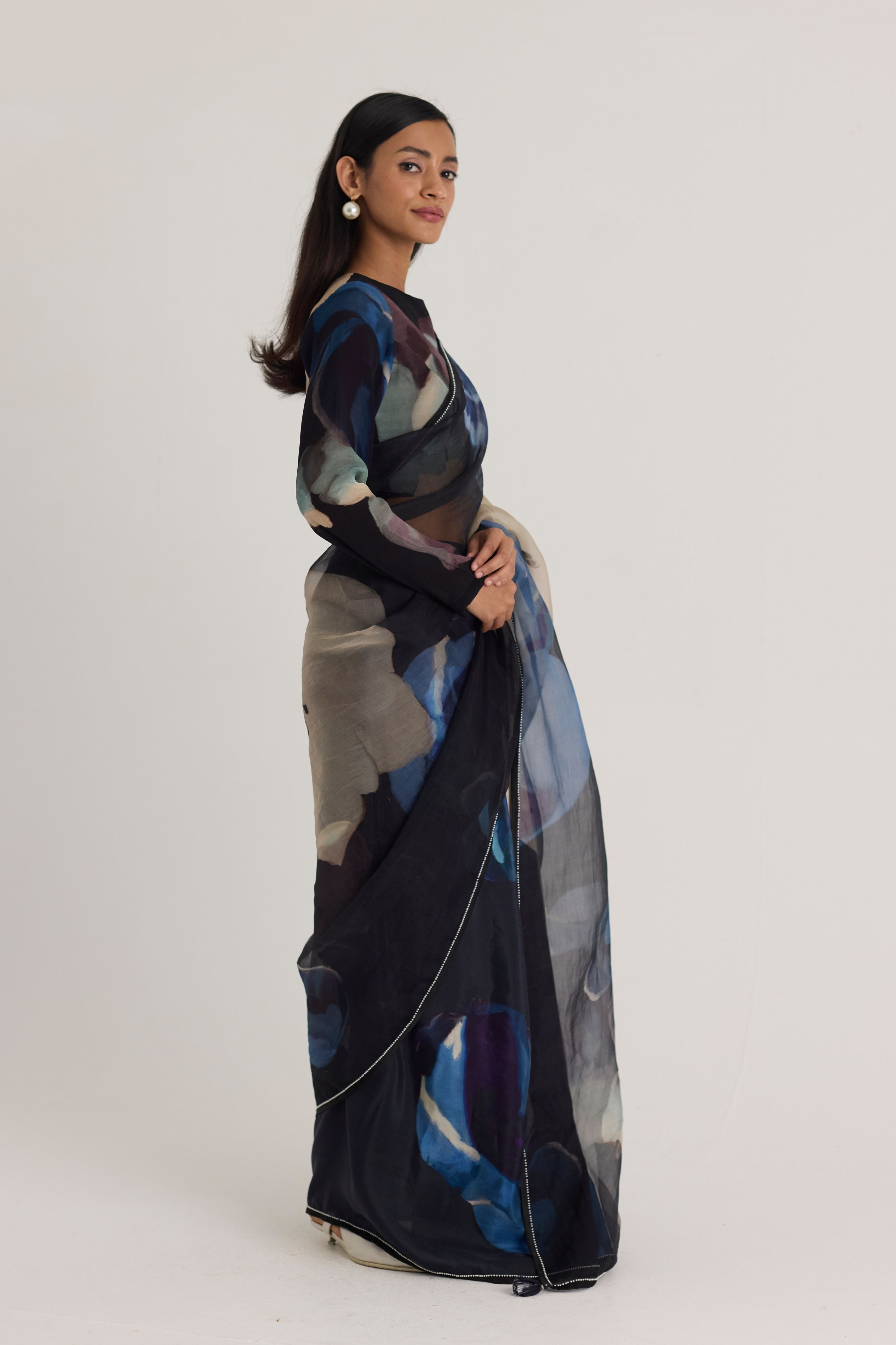 Rocco  Half Silk & Half Organza Saree
