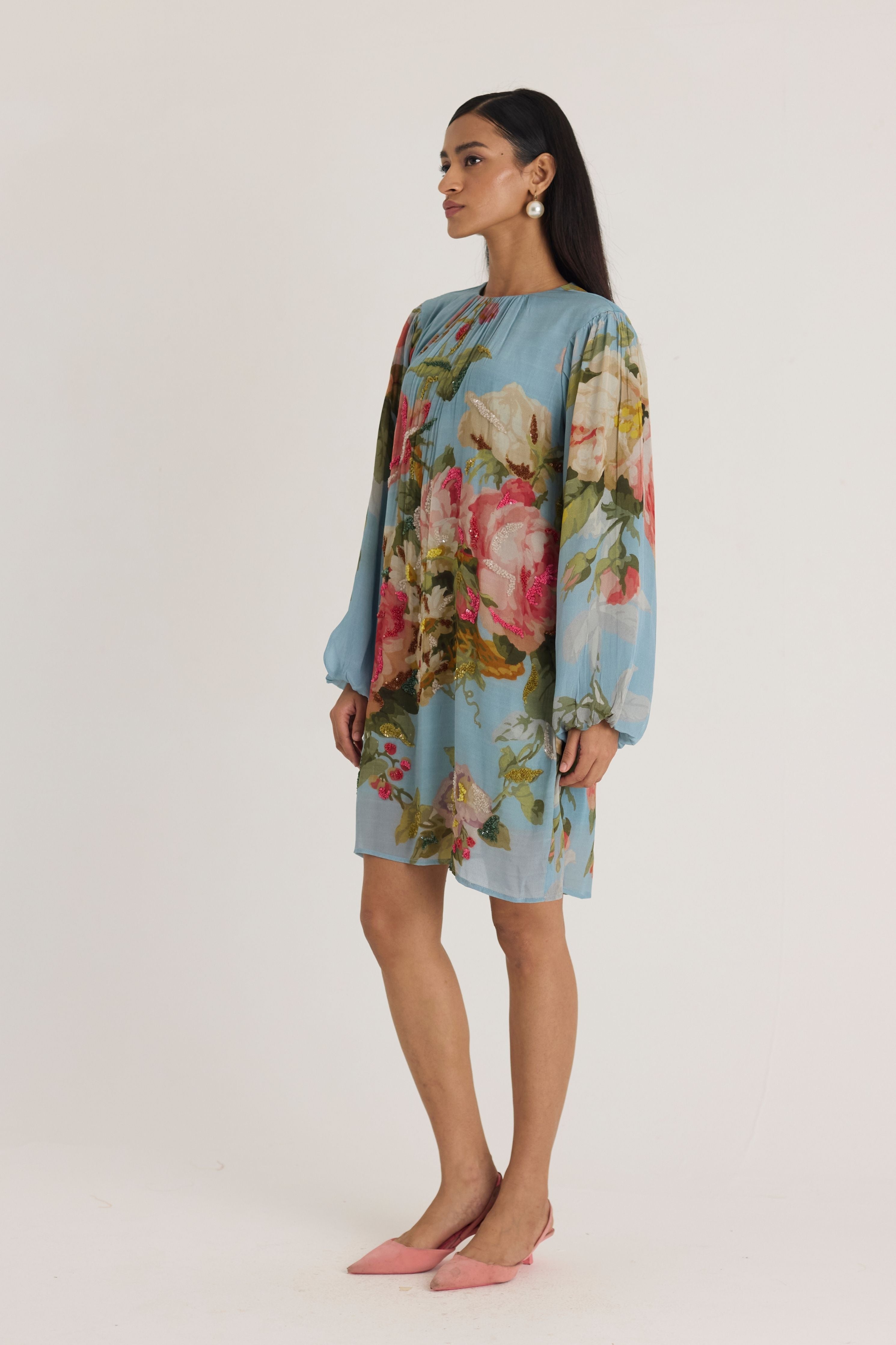 Taffy Embroidered Short Dress