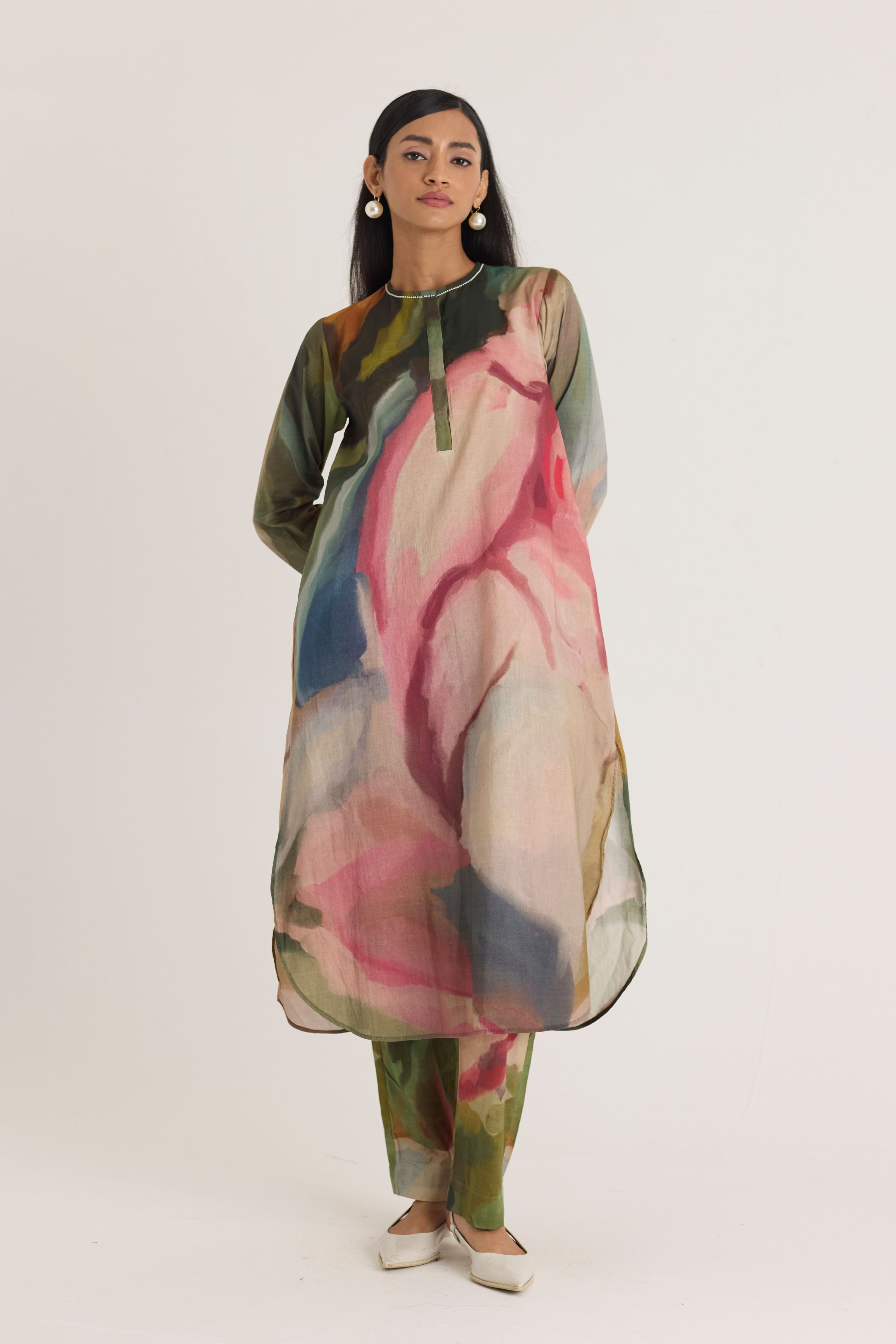 Tilly Long Cotton Kurta Set