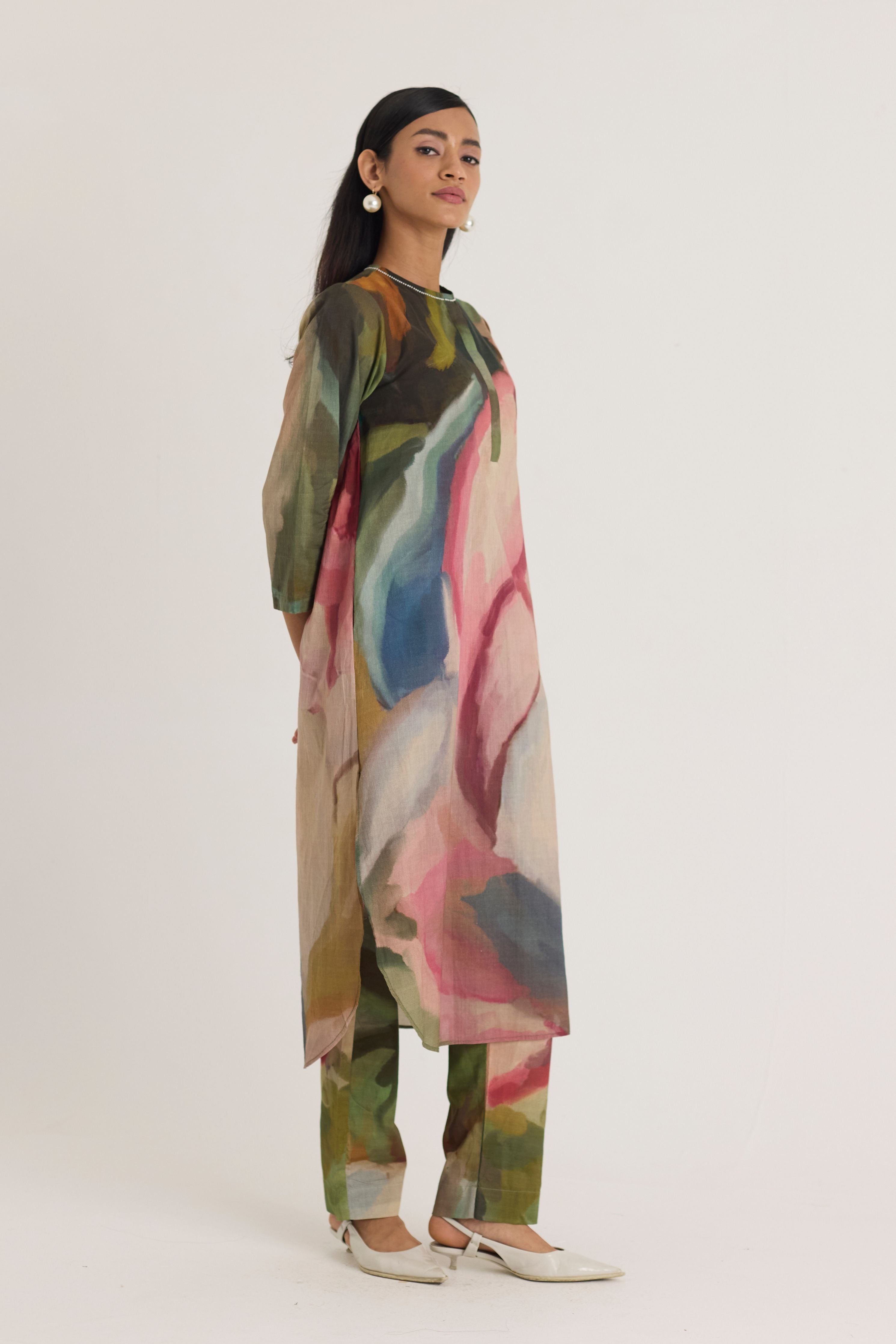 Tilly Long Cotton Kurta Set