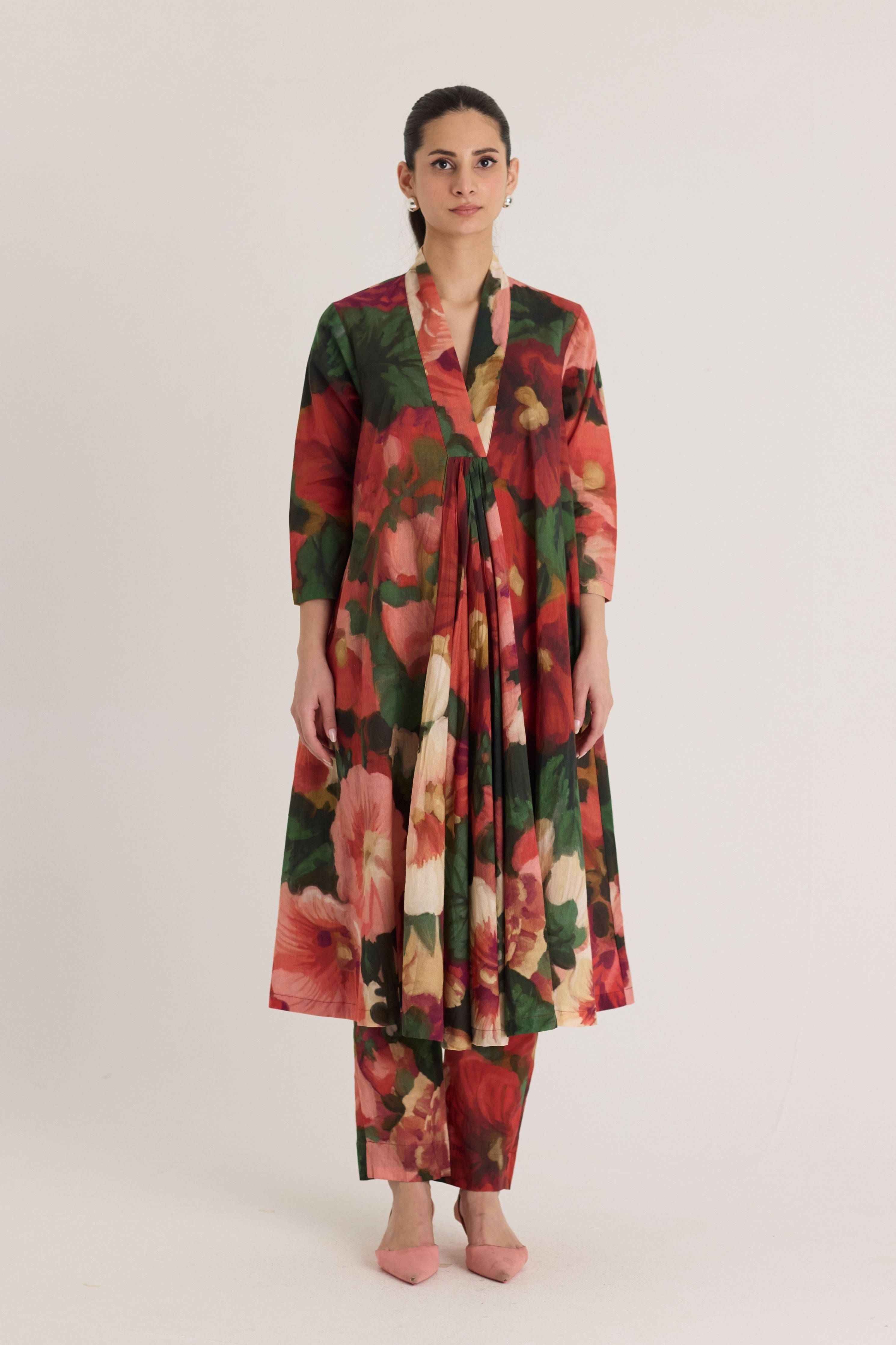 Scarlett  V Neck Kurta Set