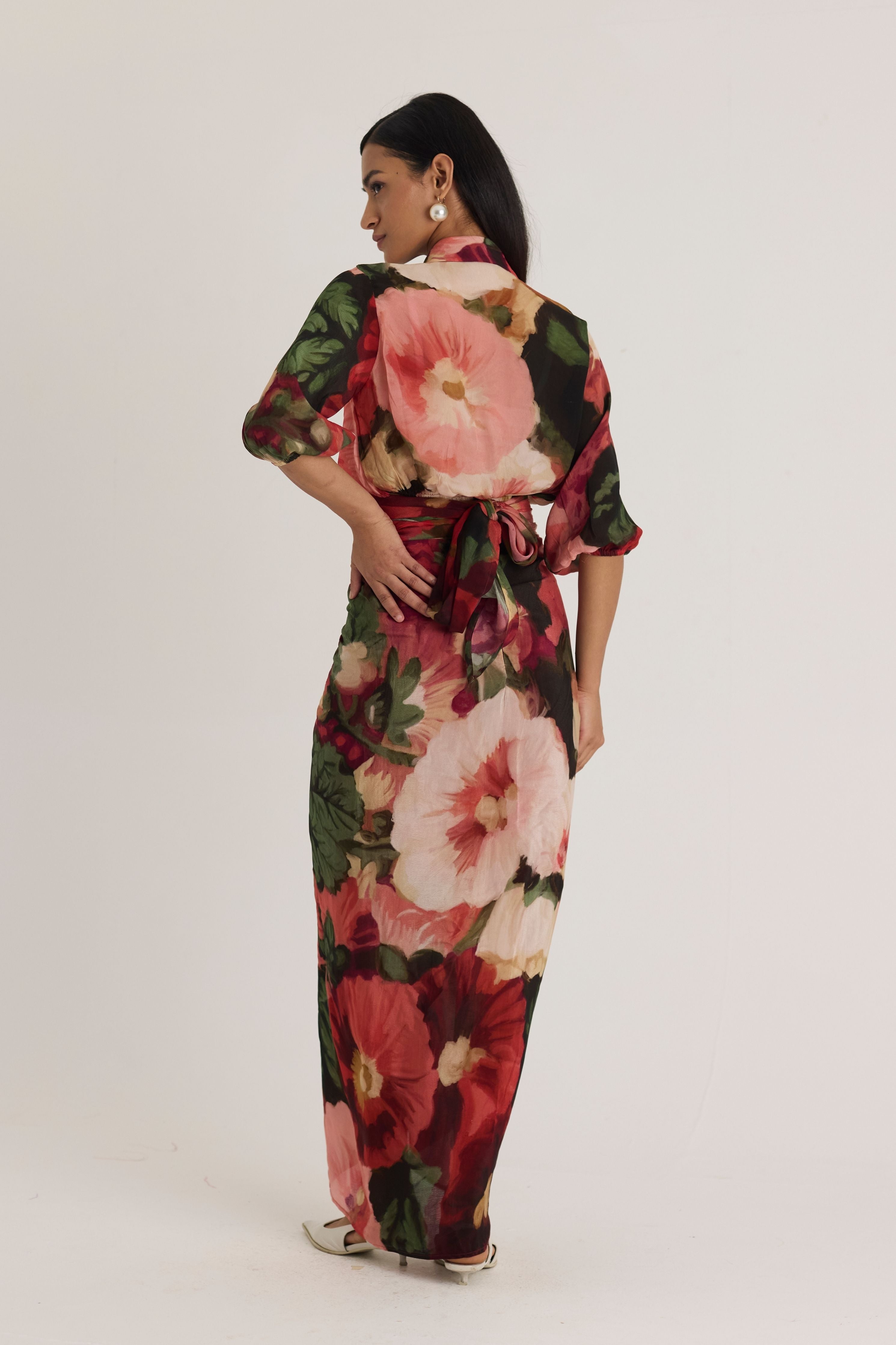 Scarlett  Tie -Up Top & Skirt Set