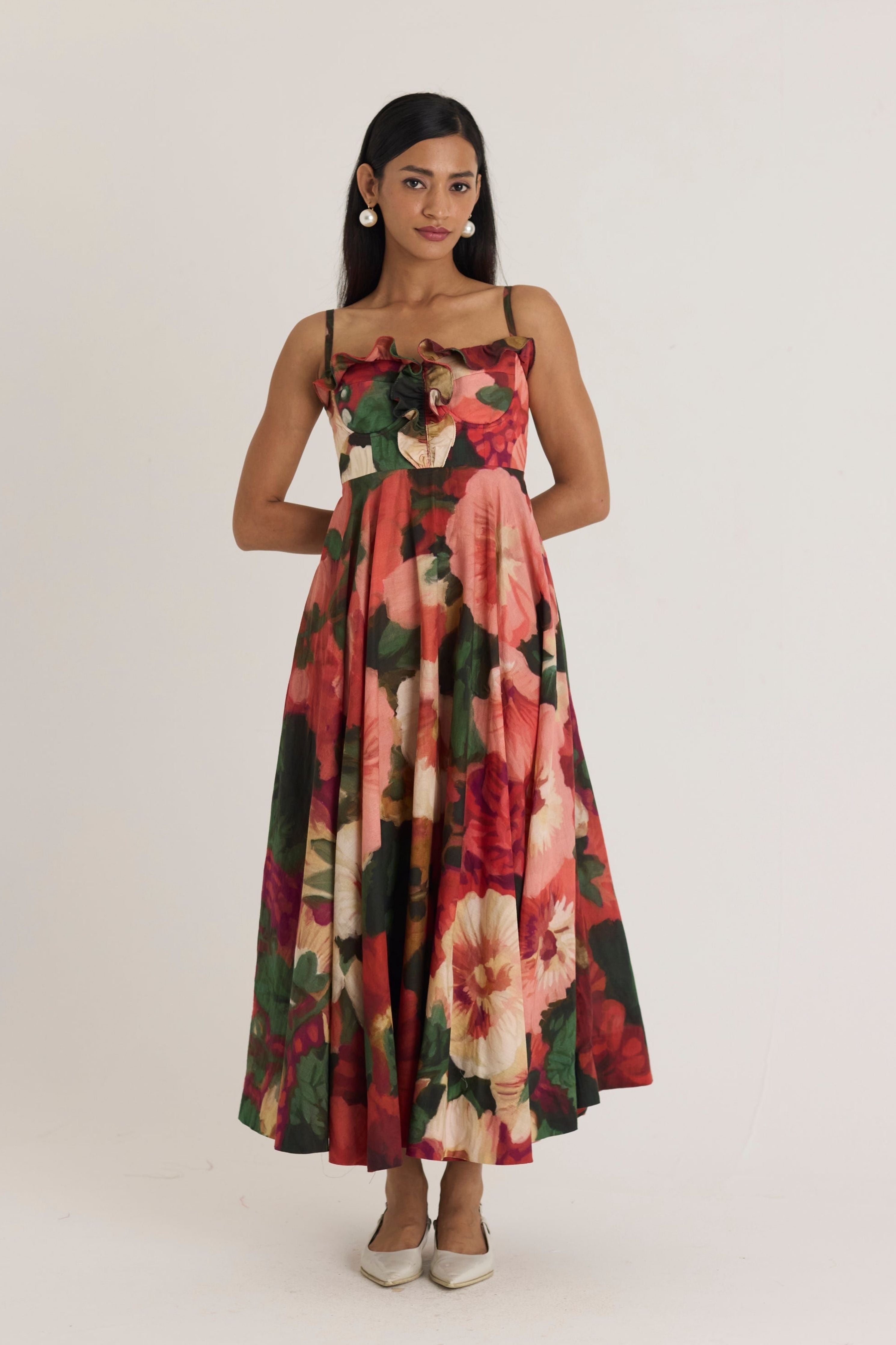Scarlett  Cotton Frill Dress