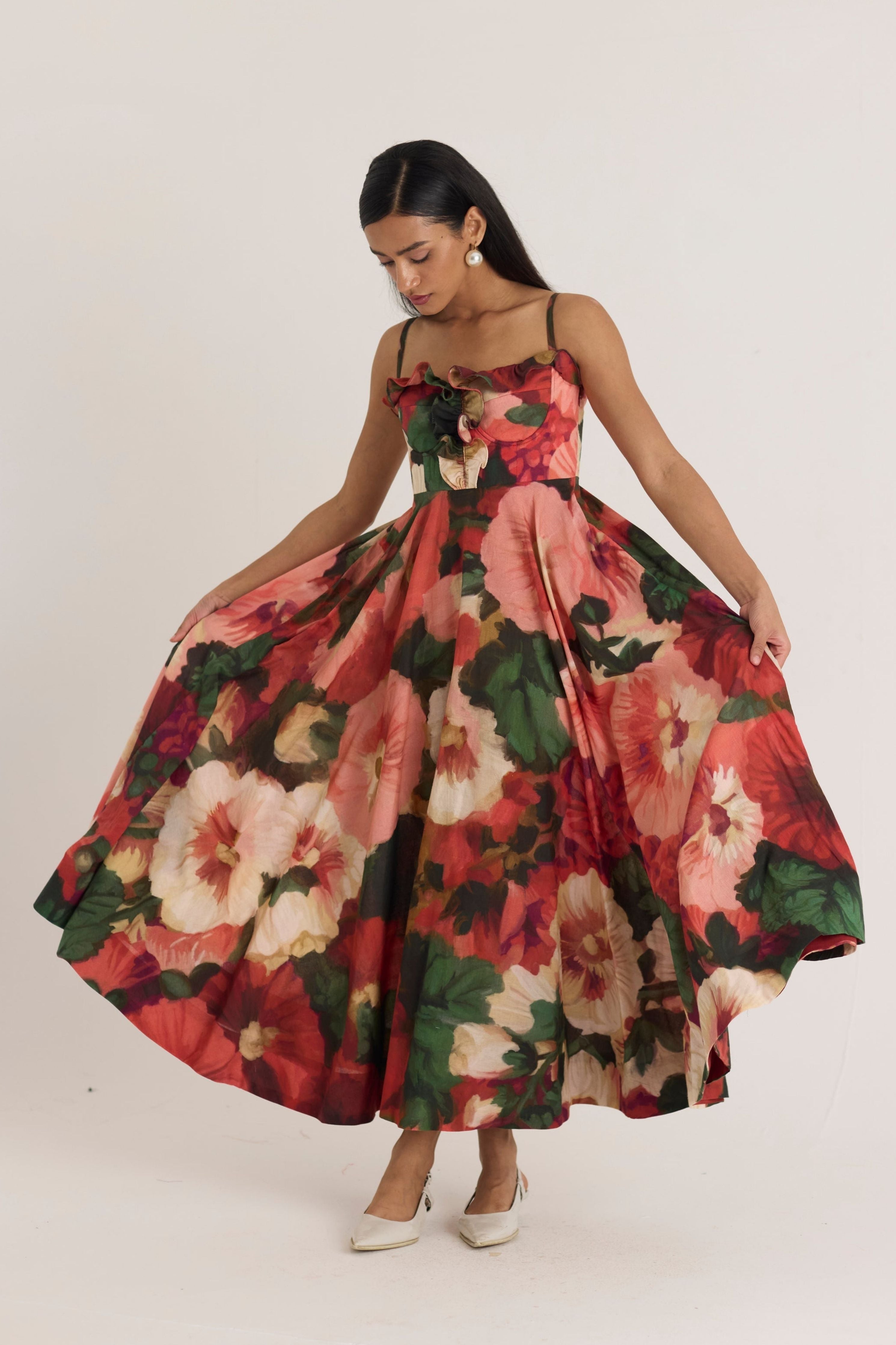 Scarlett  Cotton Frill Dress